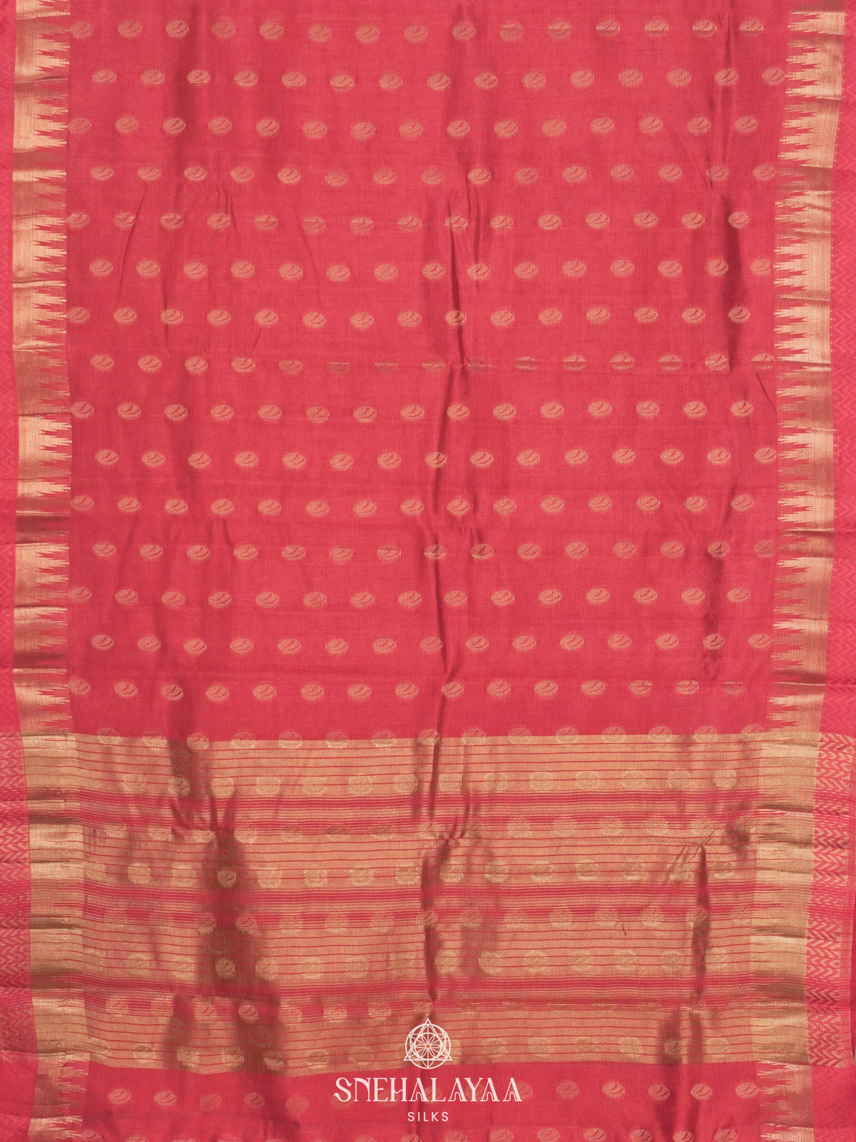 Pink Raw Silk Saree