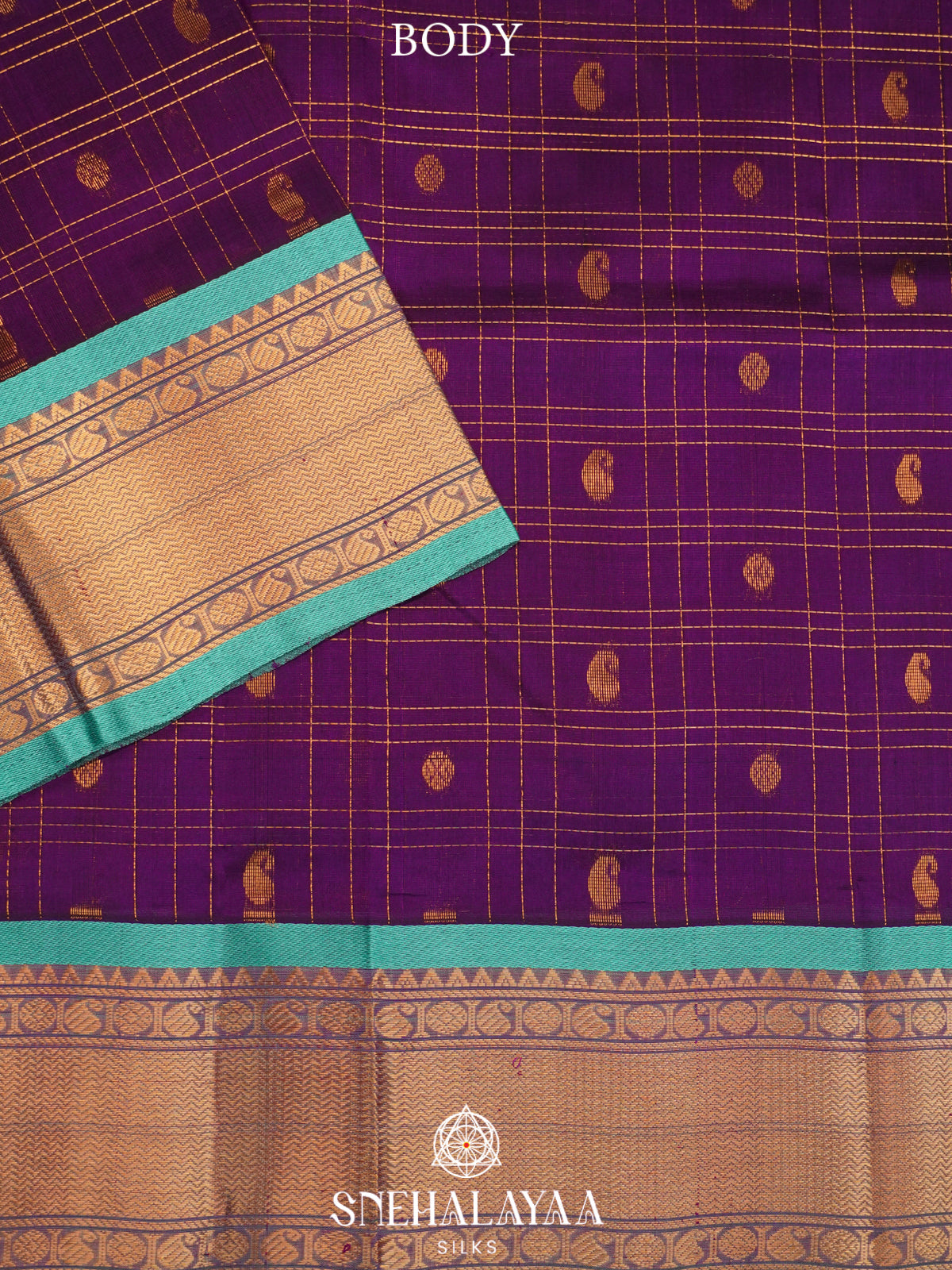 Magenta Kanchi Silk Cotton Saree