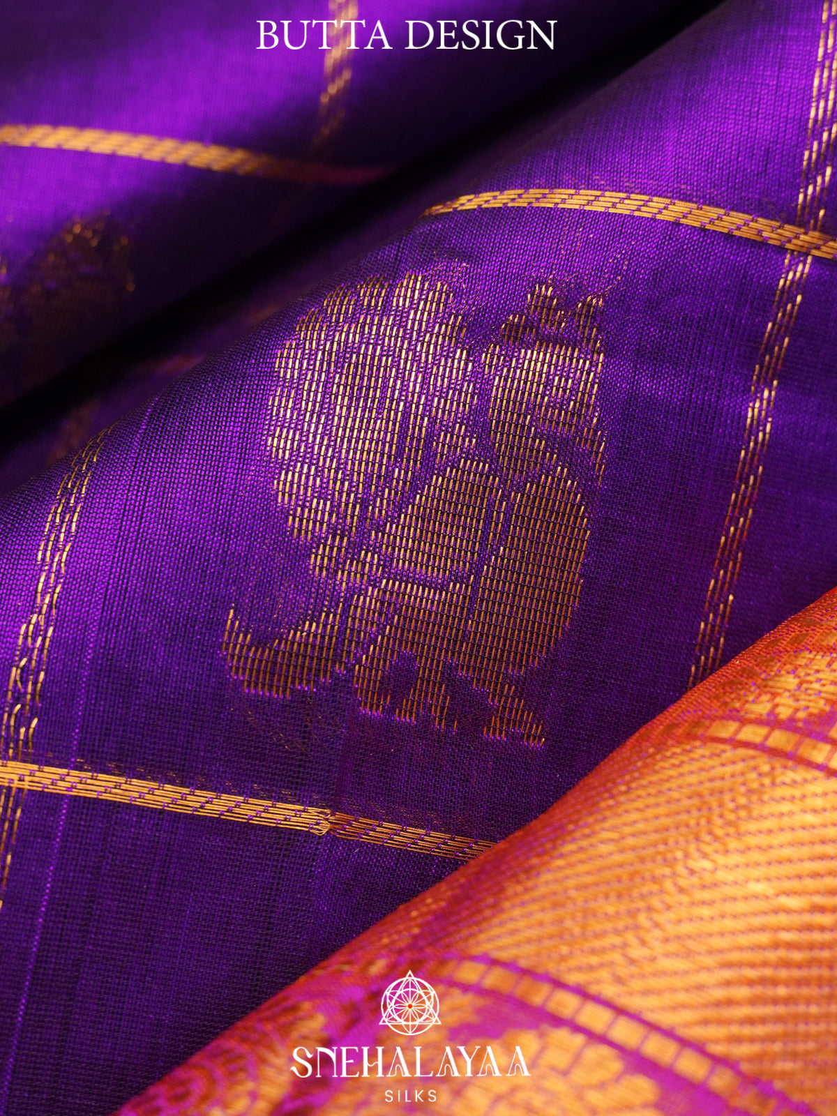 Purple Kanchi Silk Cotton Saree