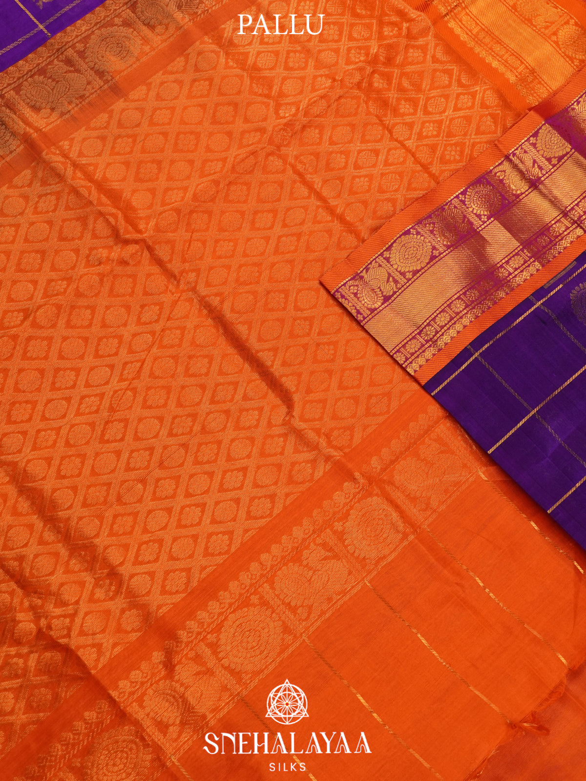Purple Kanchi Silk Cotton Saree