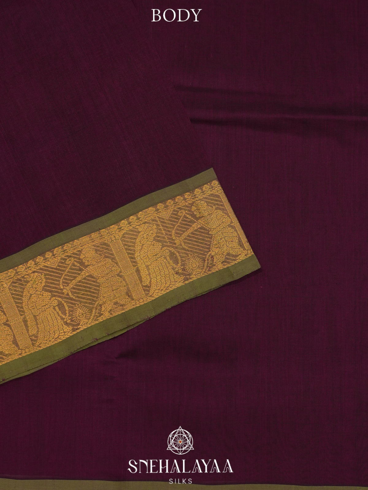 Wine Red Kanchi Silk Cotton Saree