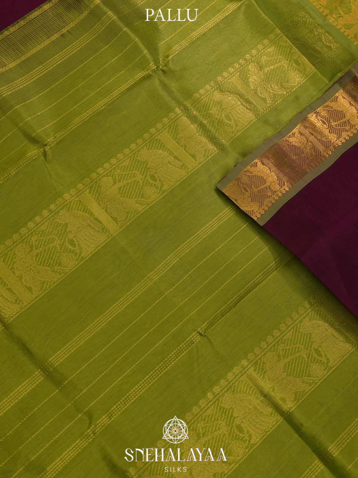 Wine Red Kanchi Silk Cotton Saree