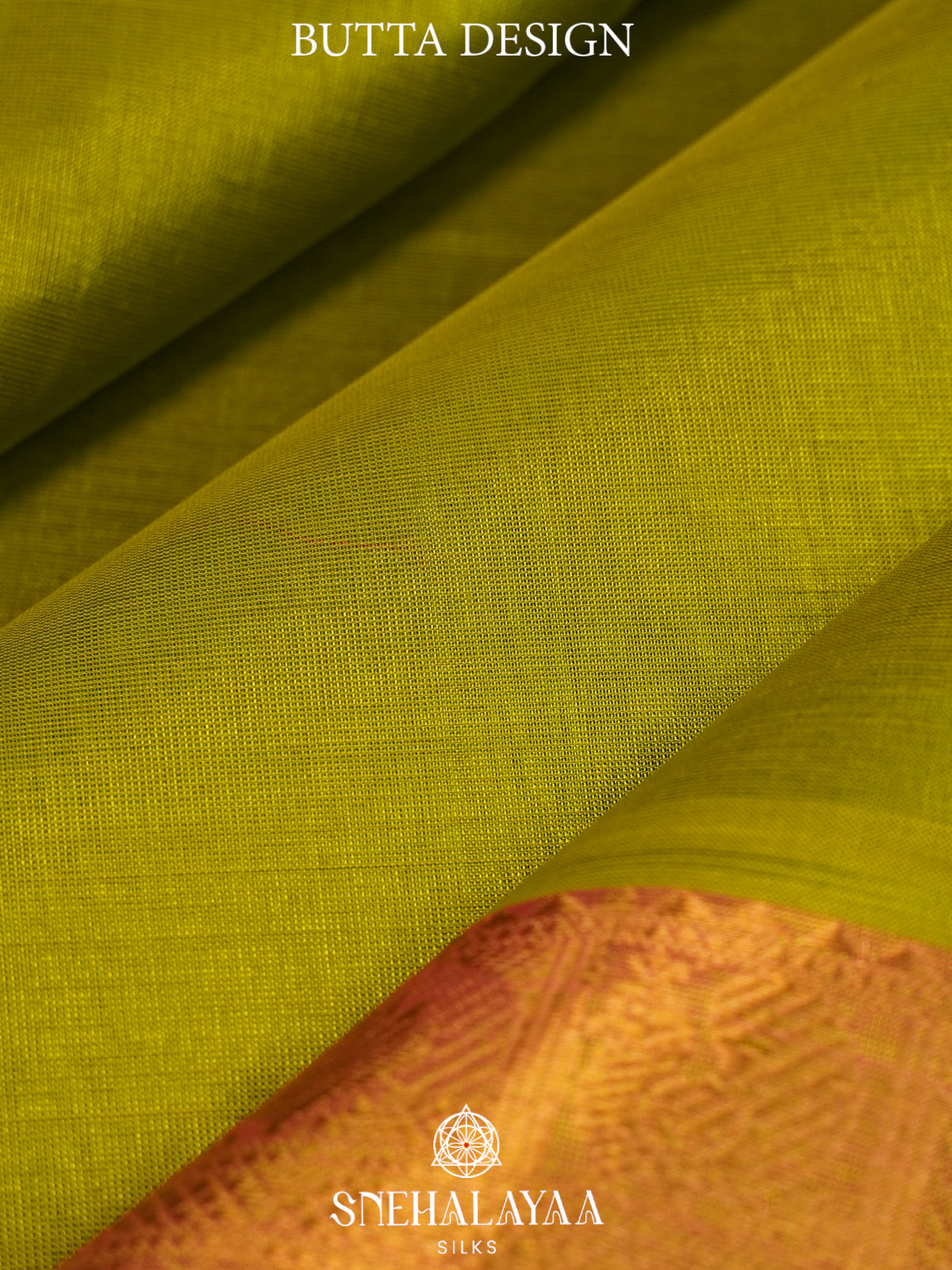 Lime Green Kanchi Silk Cotton Saree
