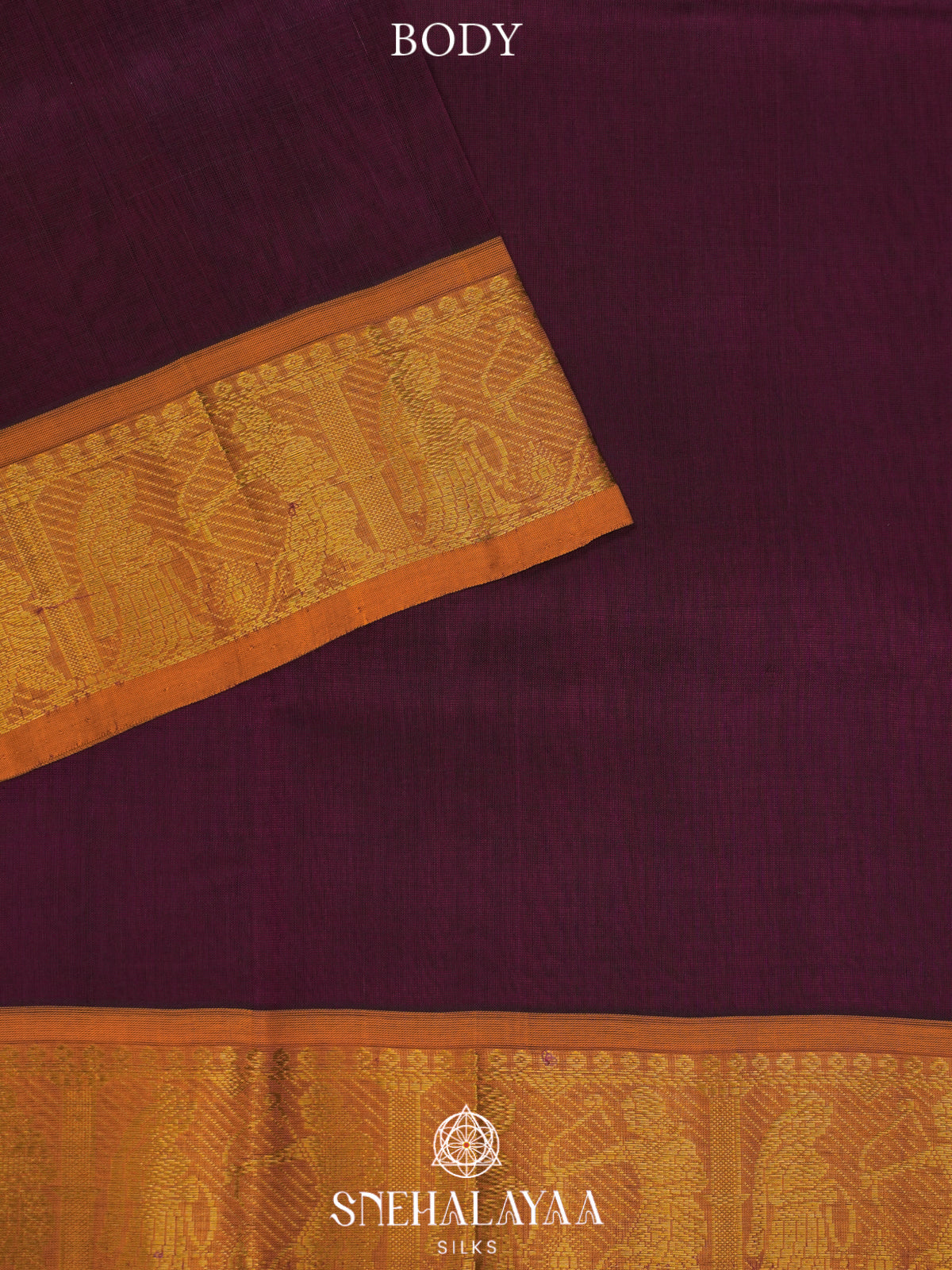 Wine Red Kanchi Silk Cotton Saree