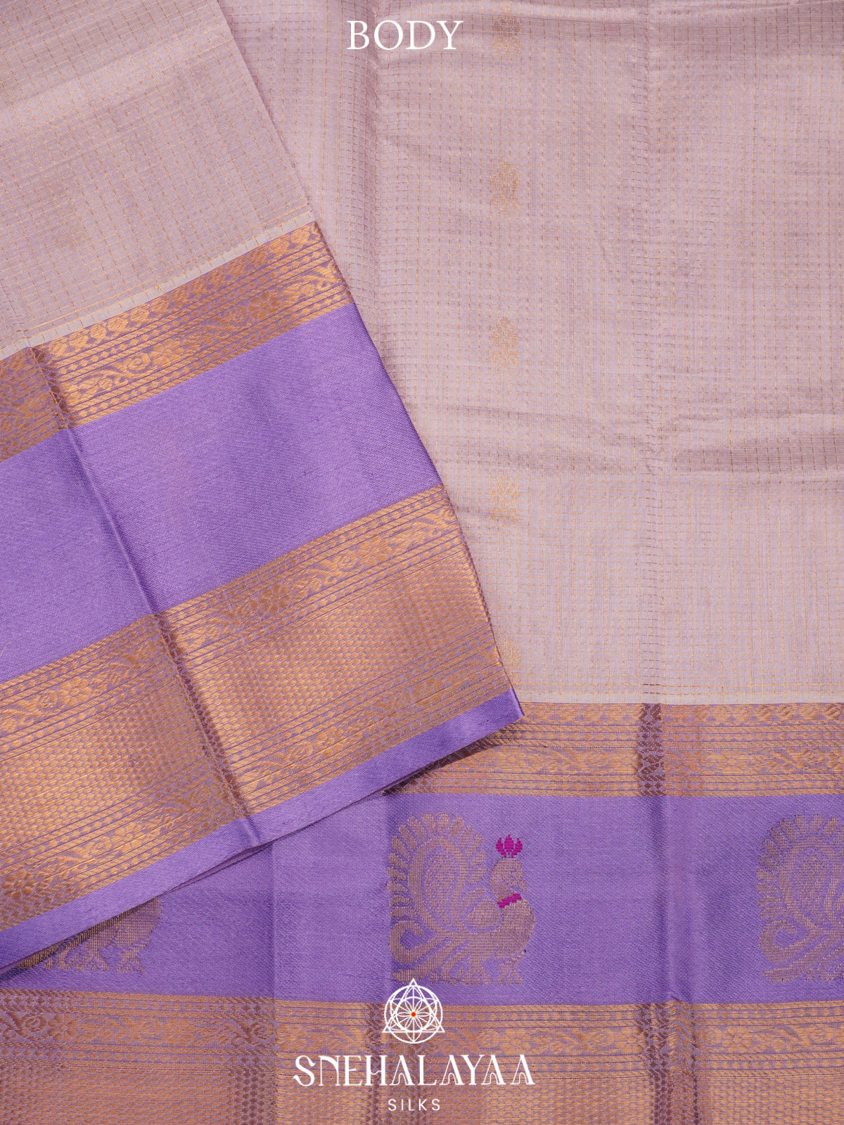 Lavender Kanchi Silk Cotton Saree