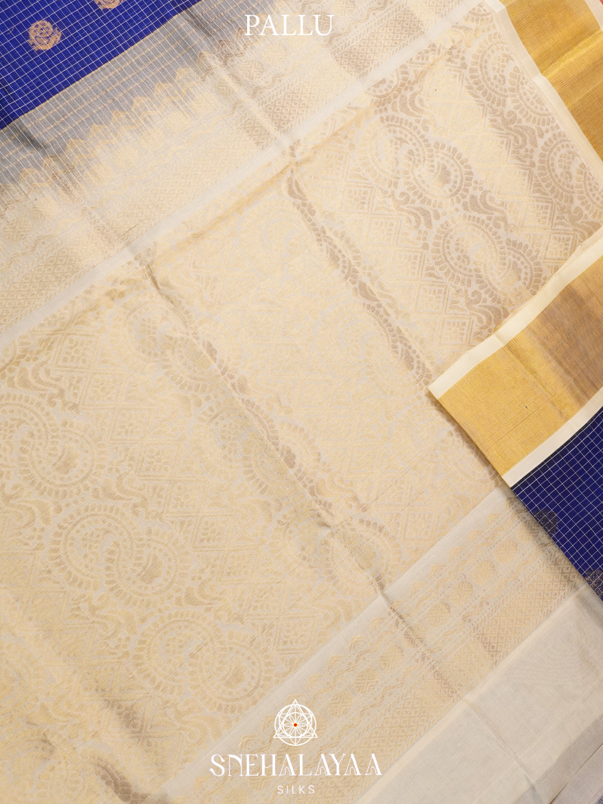 Navy Blue Kanchi Silk Cotton Saree