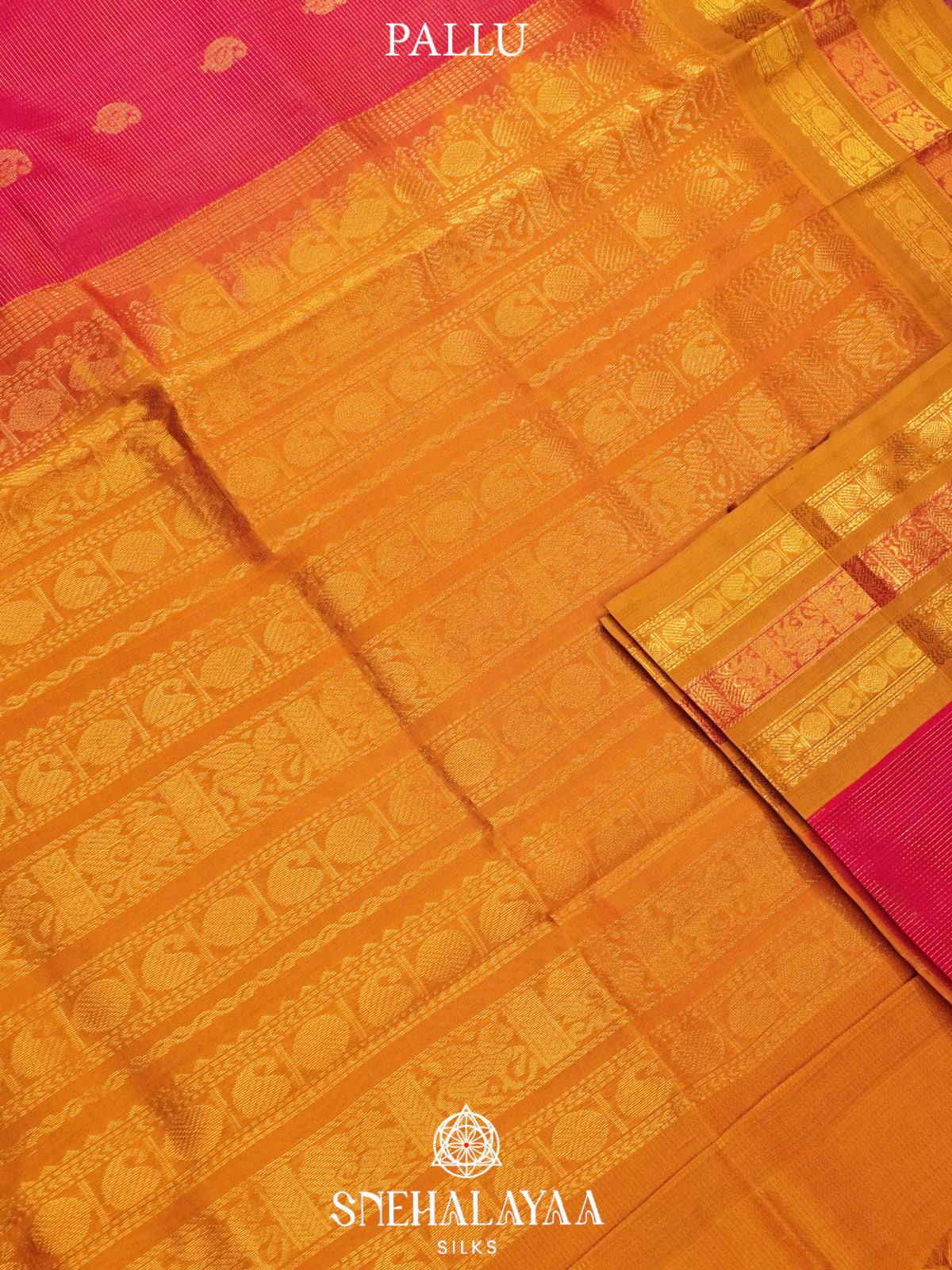 Ruby Red Kanchi Silk Cotton Saree