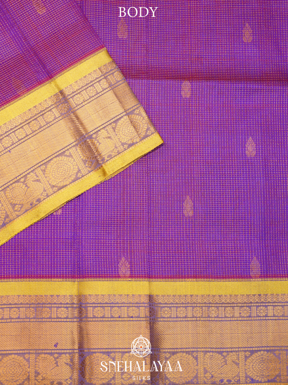 Magenta Purple Kanchi Silk Cotton Saree