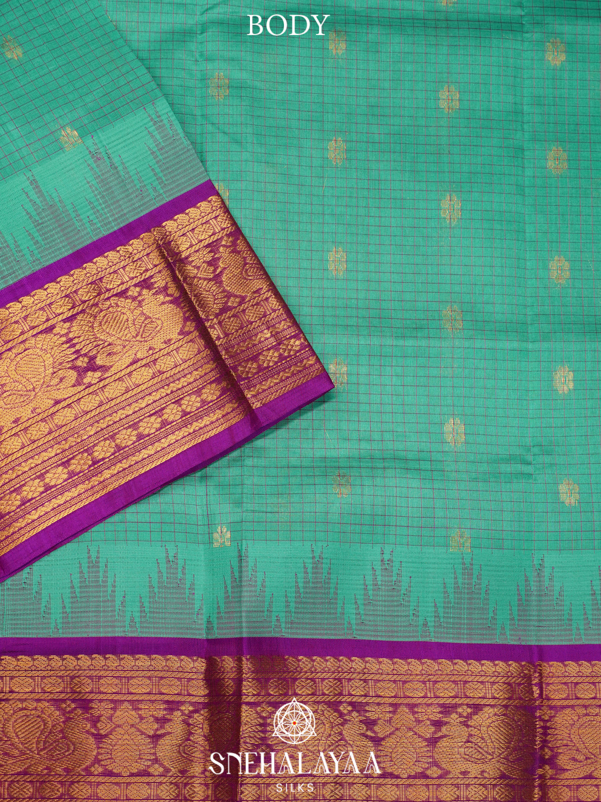 Green Kanchi Silk Cotton Saree