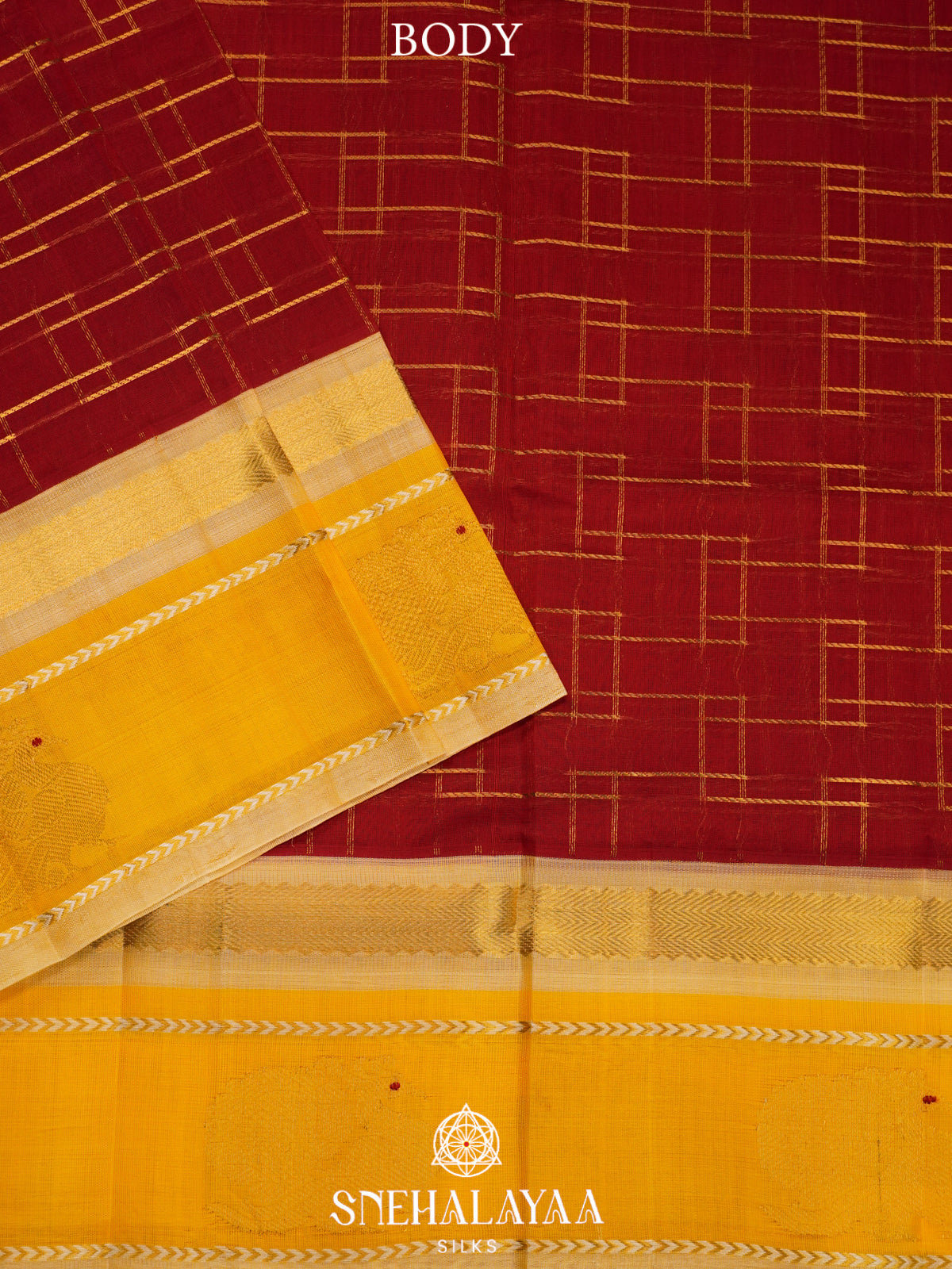 Red Kanchi Silk Cotton Saree