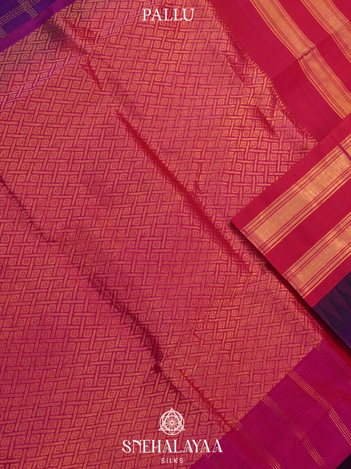 Magenta Kanchi Silk Cotton Saree