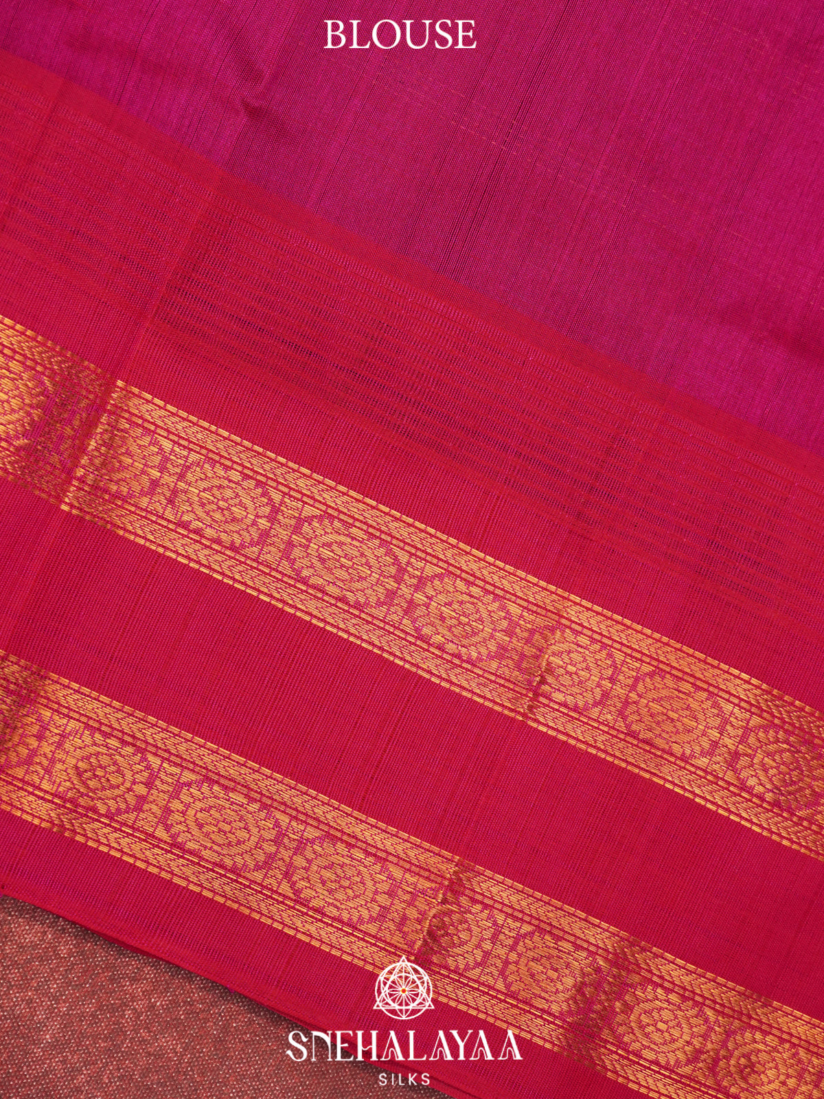 Magenta Kanchi Silk Cotton Saree