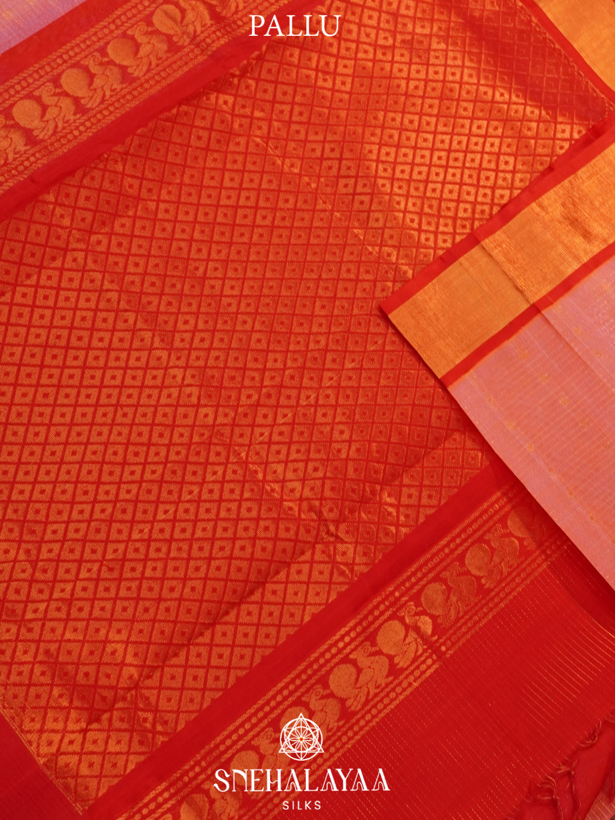 Peach Kanchi Silk Cotton Saree