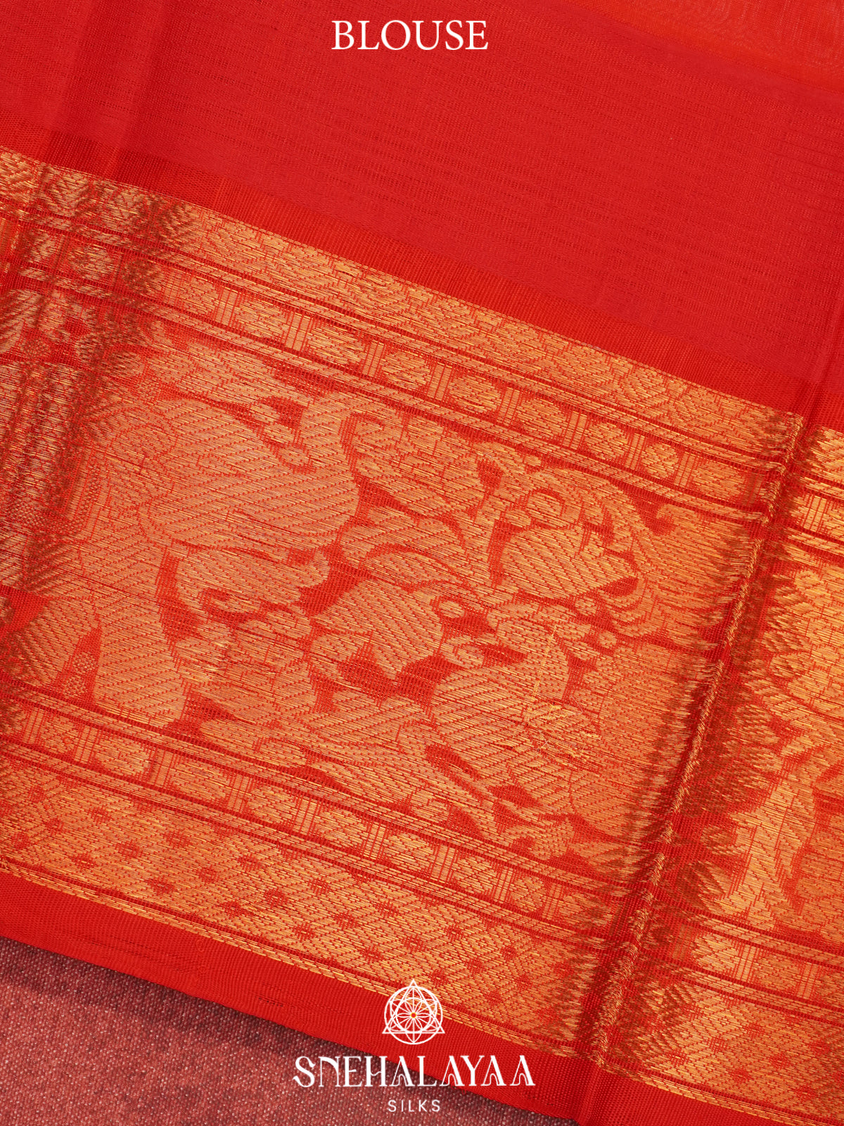 Peach Kanchi Silk Cotton Saree