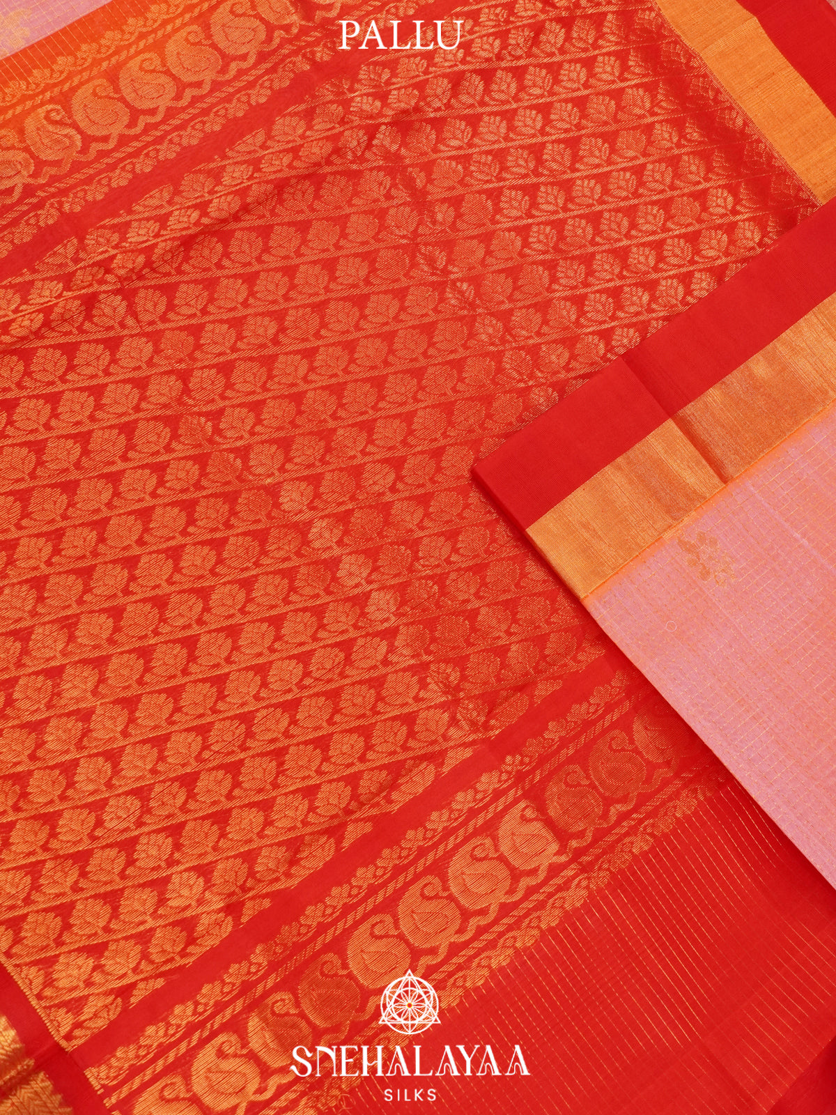 Peach Kanchi Silk Cotton Saree