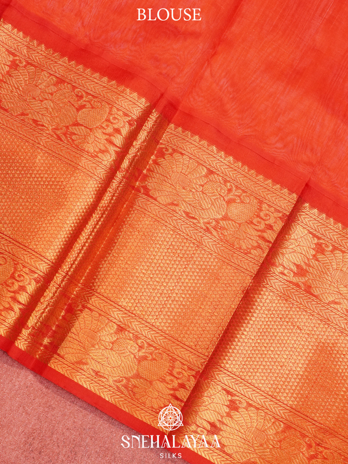 Peach Kanchi Silk Cotton Saree