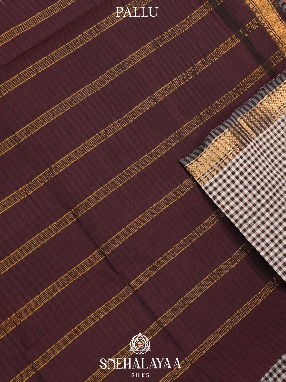 Off White Kanchi Silk Cotton Saree