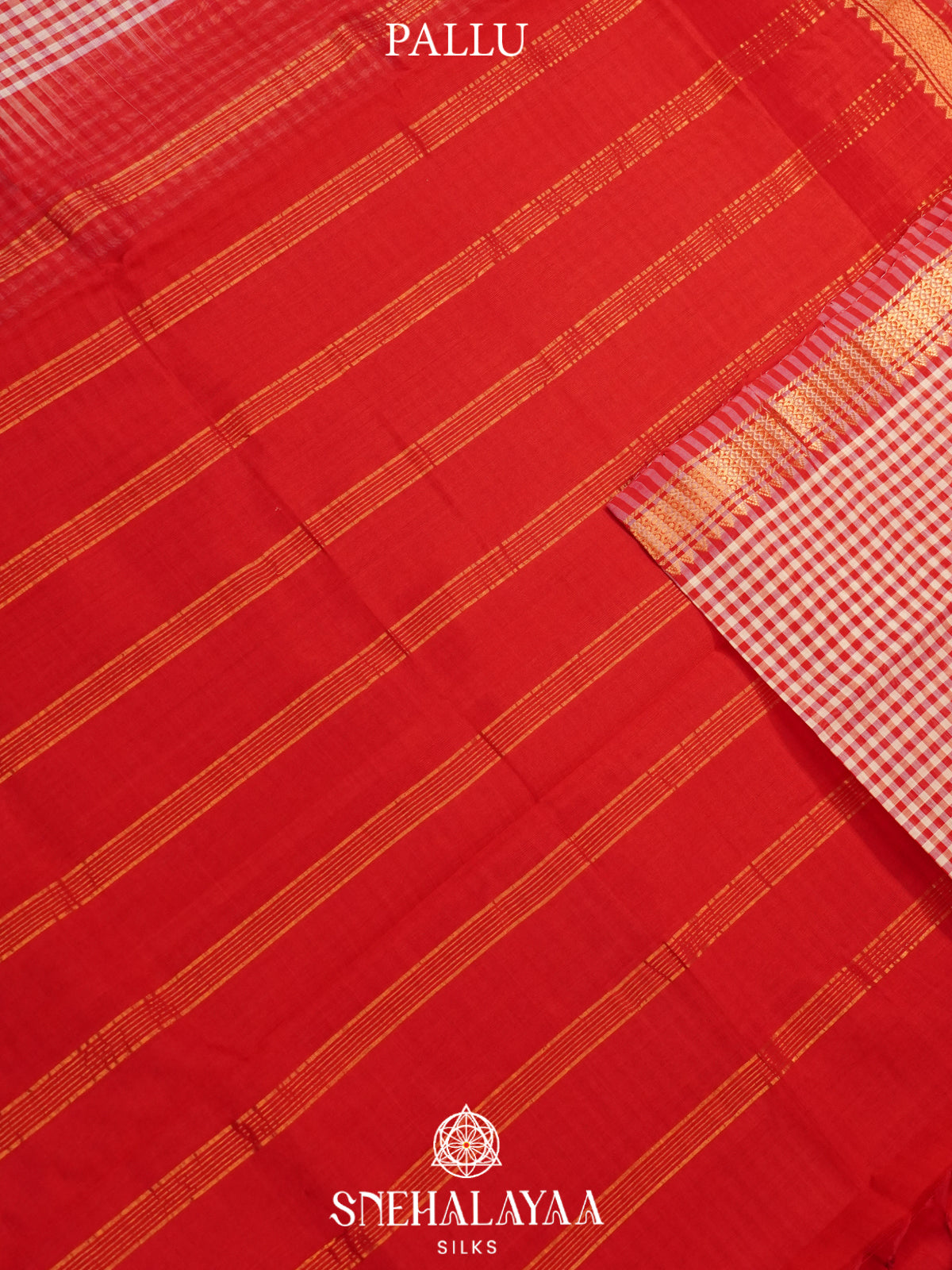 Red Kanchi Silk Cotton Saree