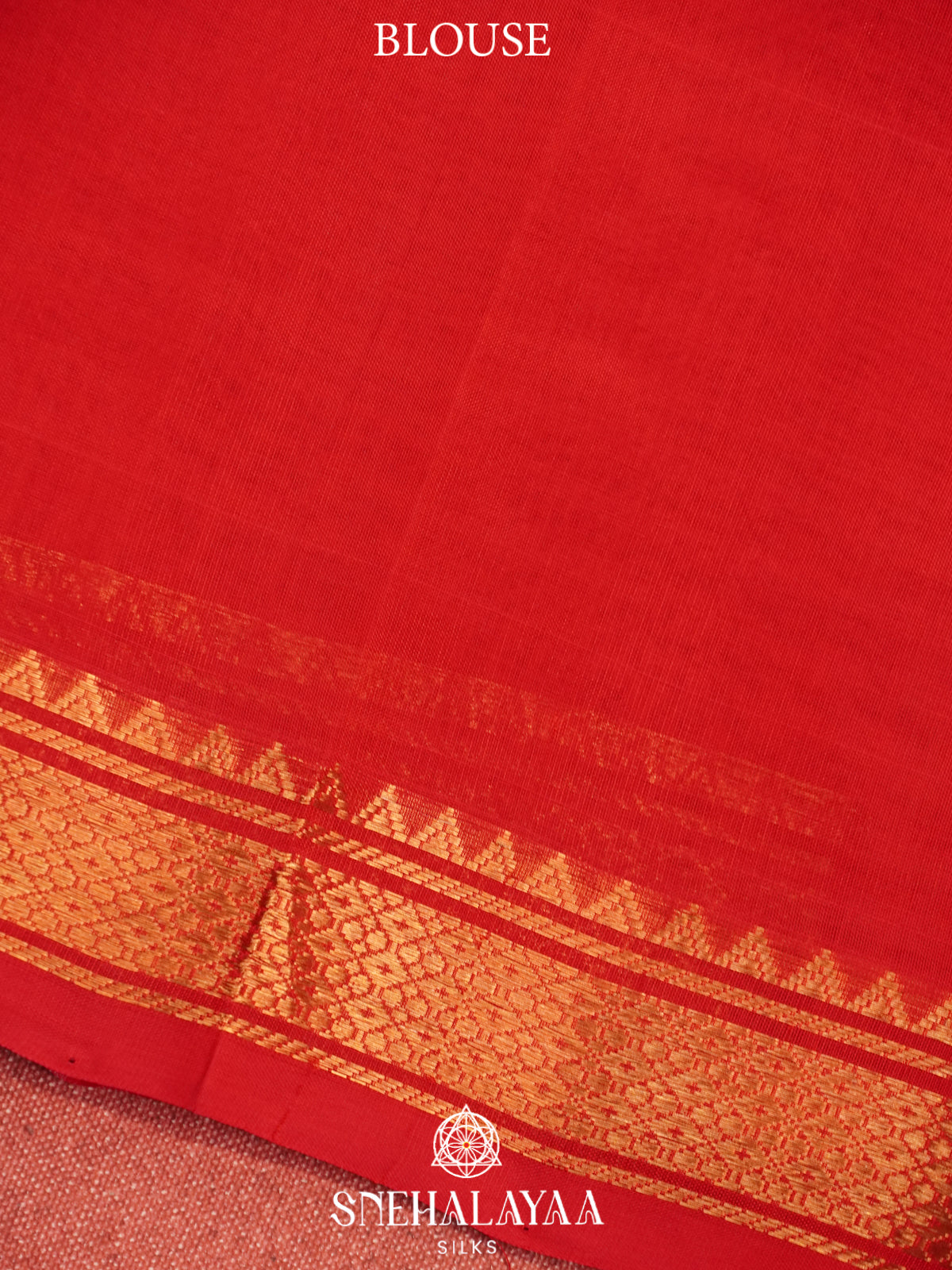 Red Kanchi Silk Cotton Saree