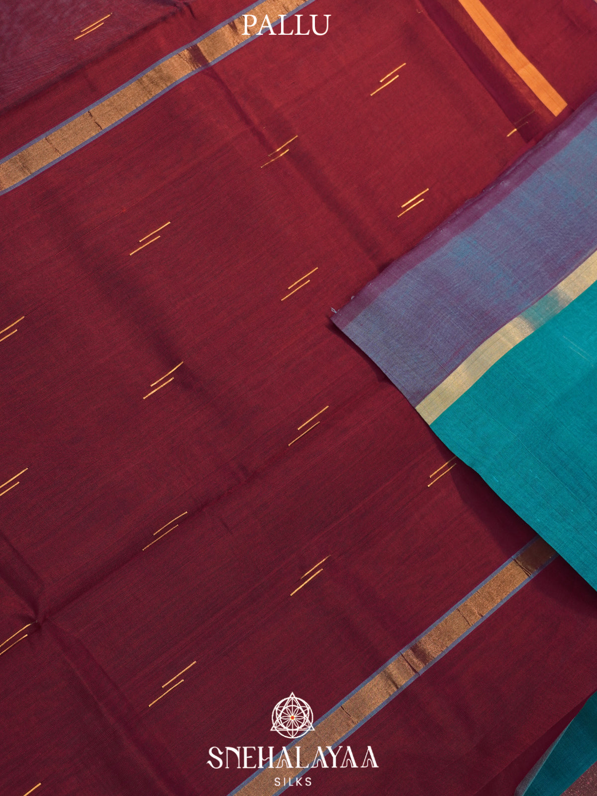 Teal Green Kanchi Silk Cotton Saree