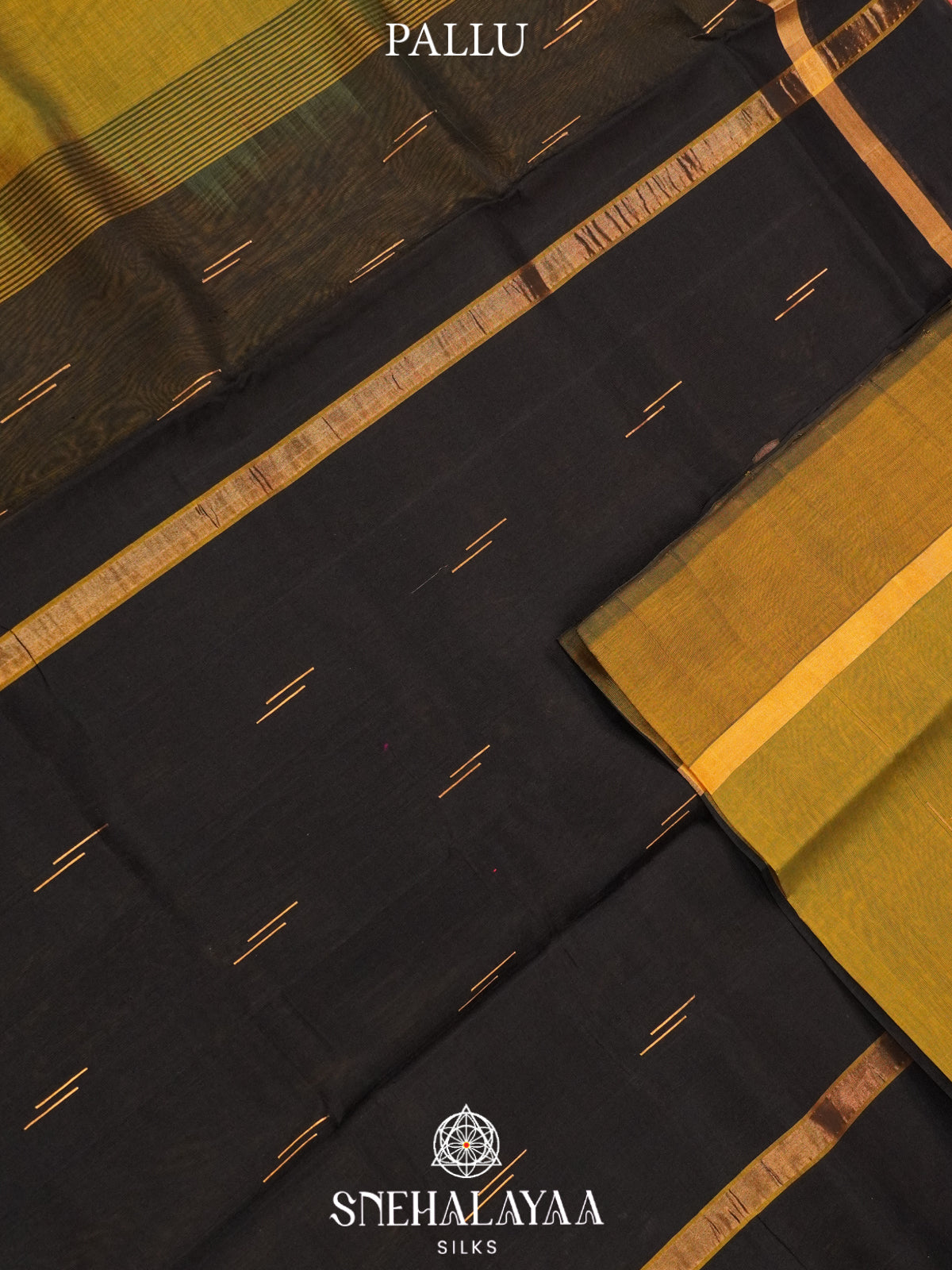 Olive Green Kanchi Silk Cotton Saree