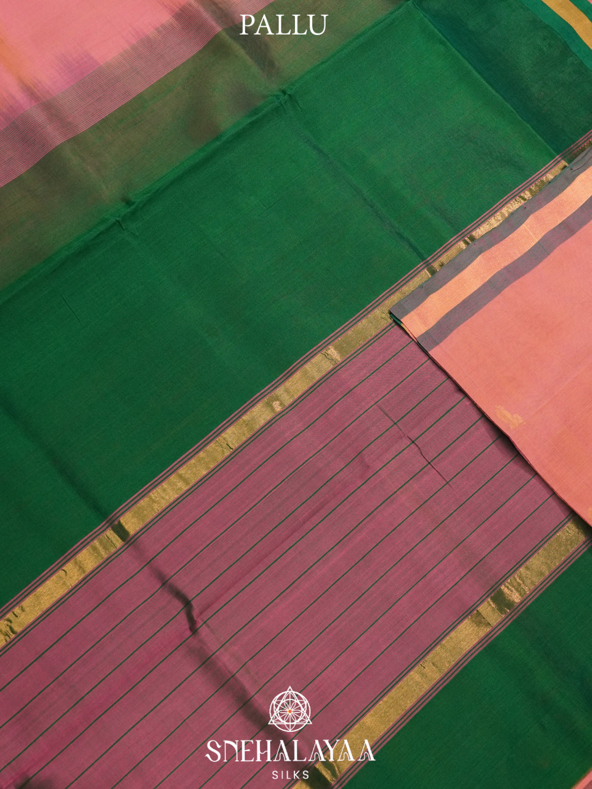 Pale Peach Kanchi Silk Cotton Saree
