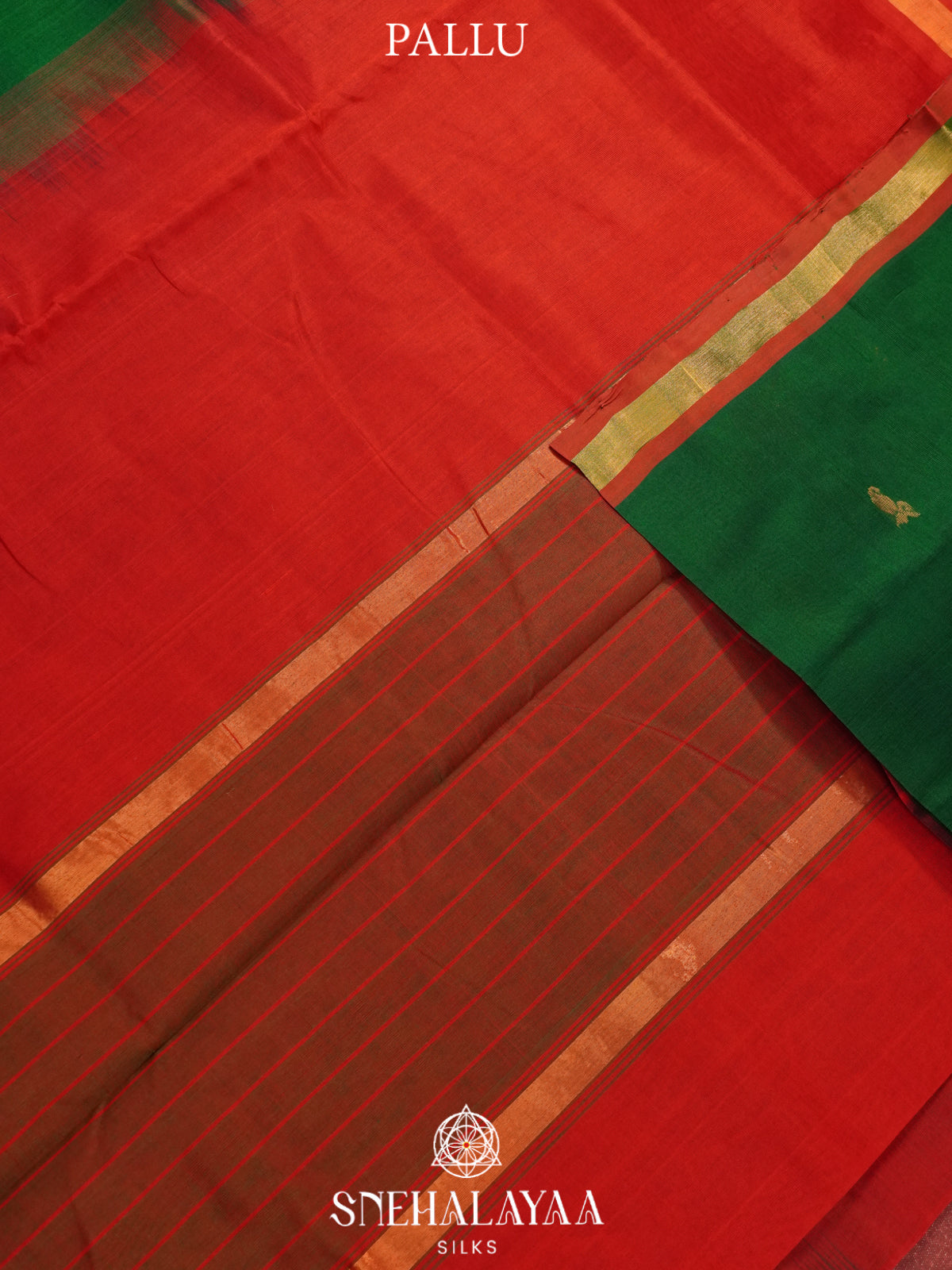 Emerald Green Kanchi Silk Cotton Saree