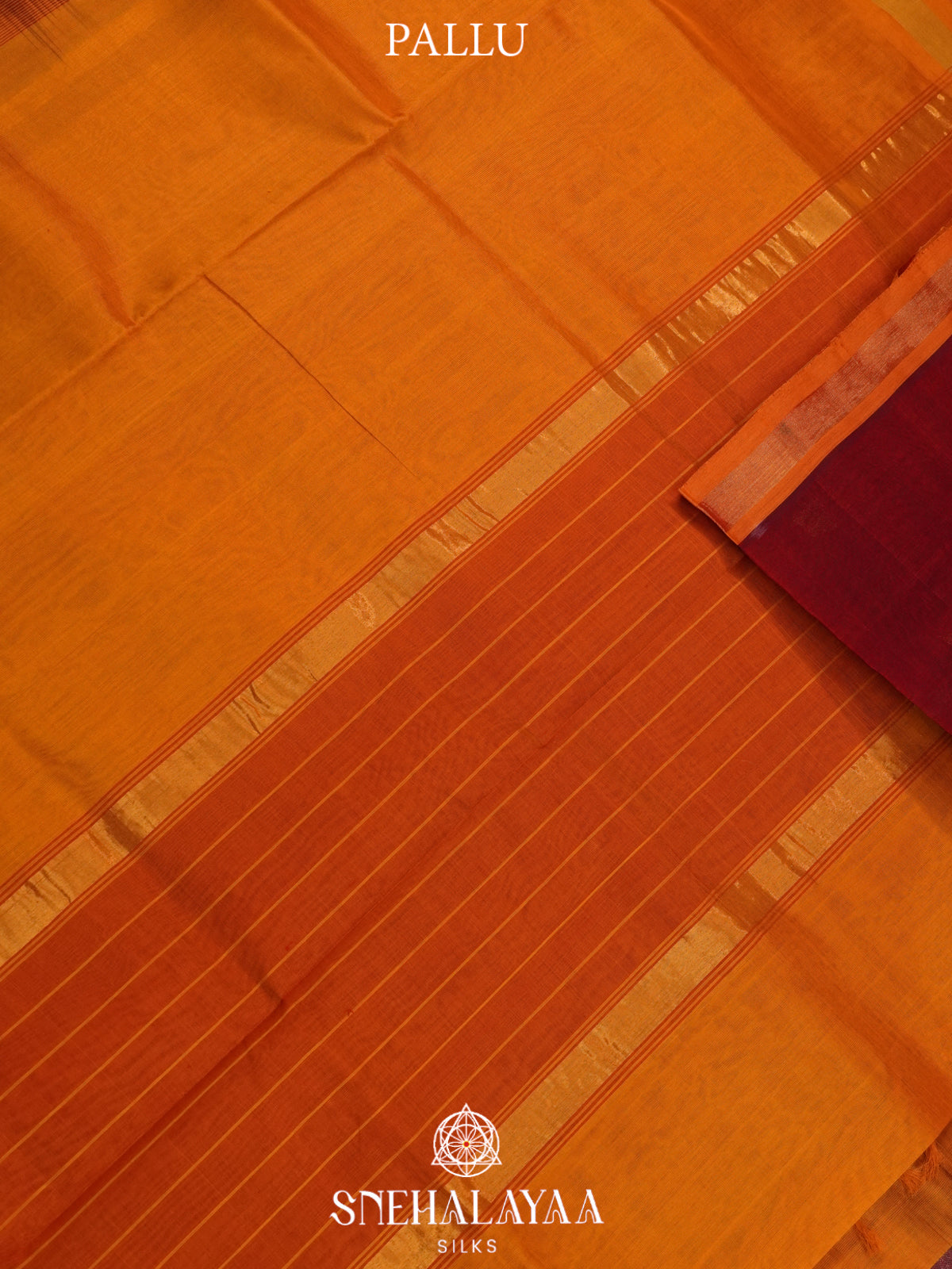 Maroon Kanchi Silk Cotton Saree