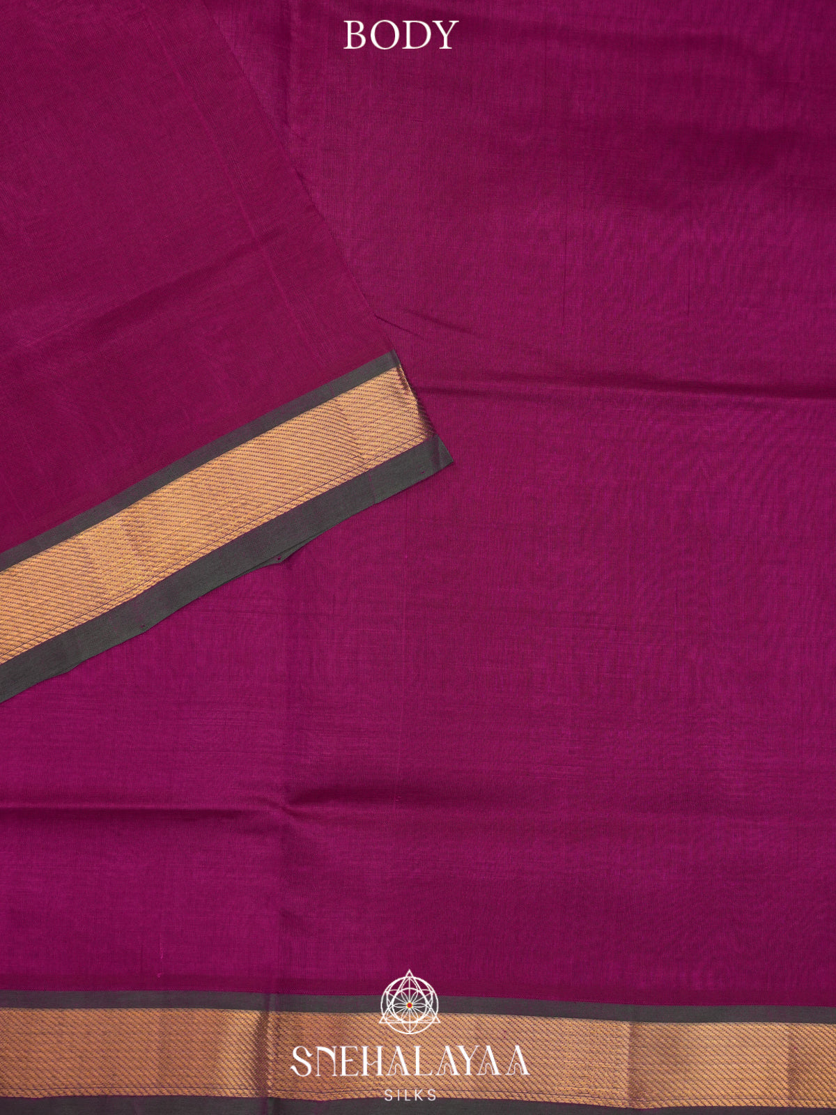 Magenta Kanchi Silk Cotton Saree