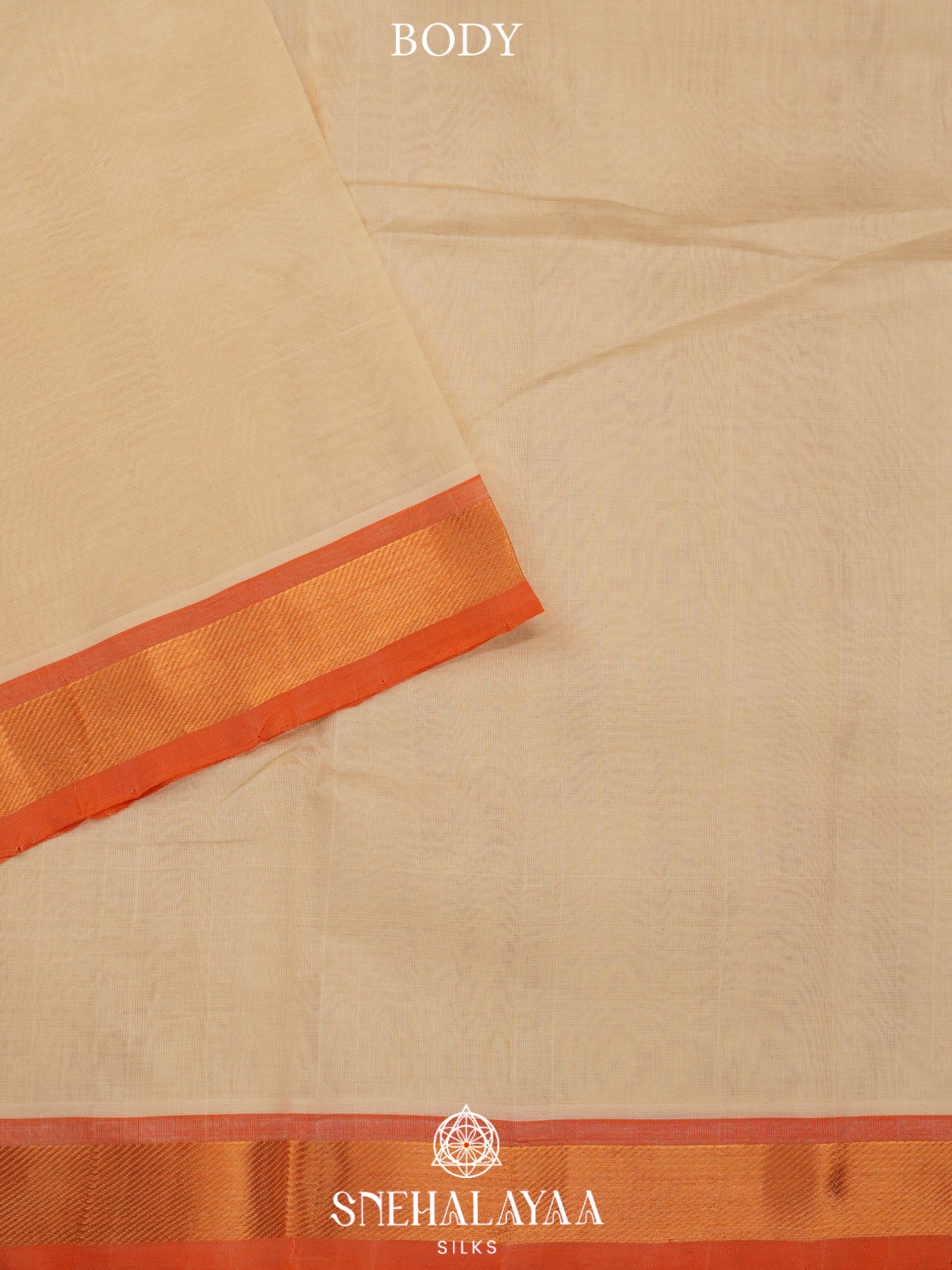 Cream Kanchi Silk Cotton Saree