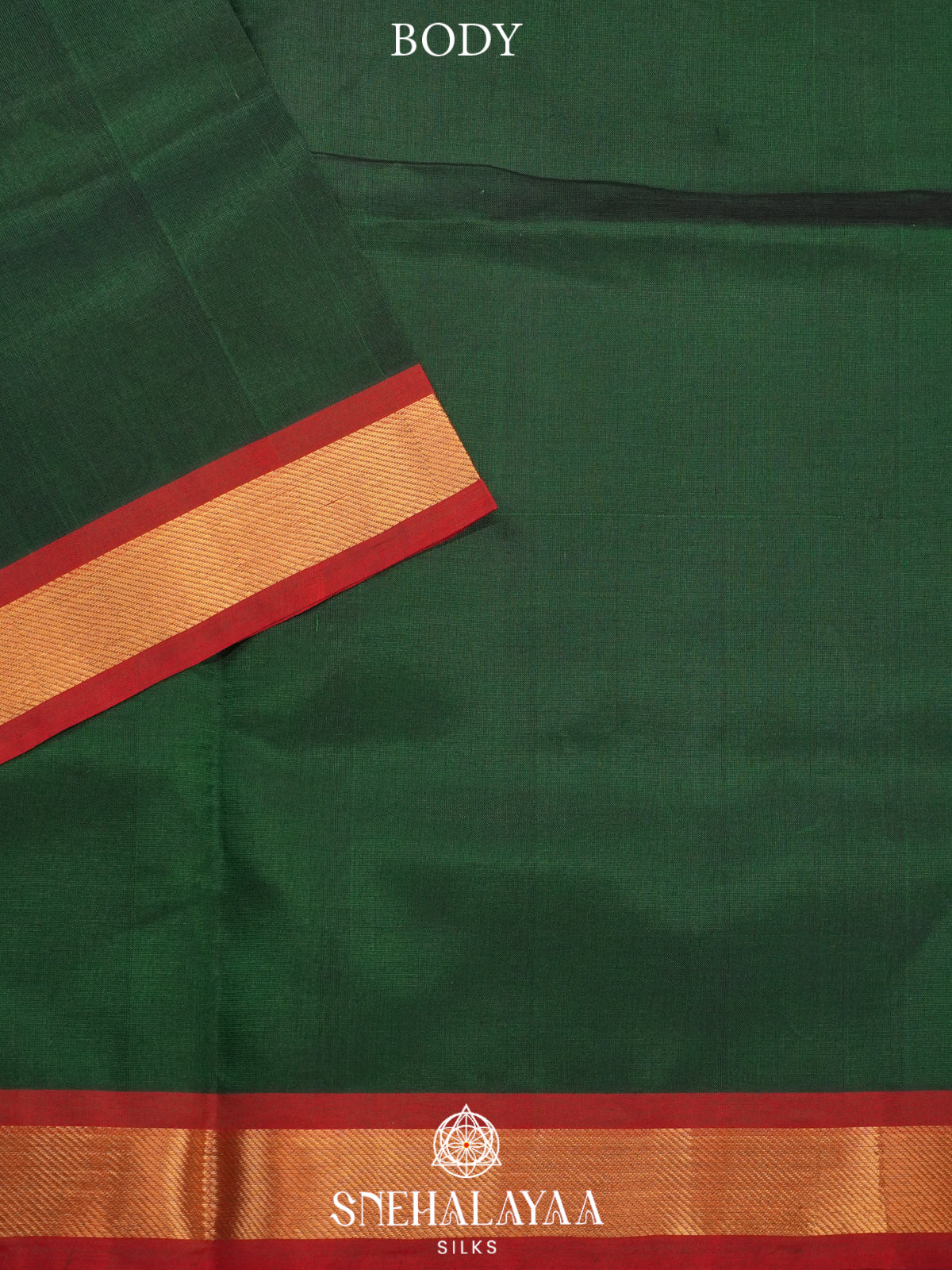 Forest Green Kanchi Silk Cotton Saree