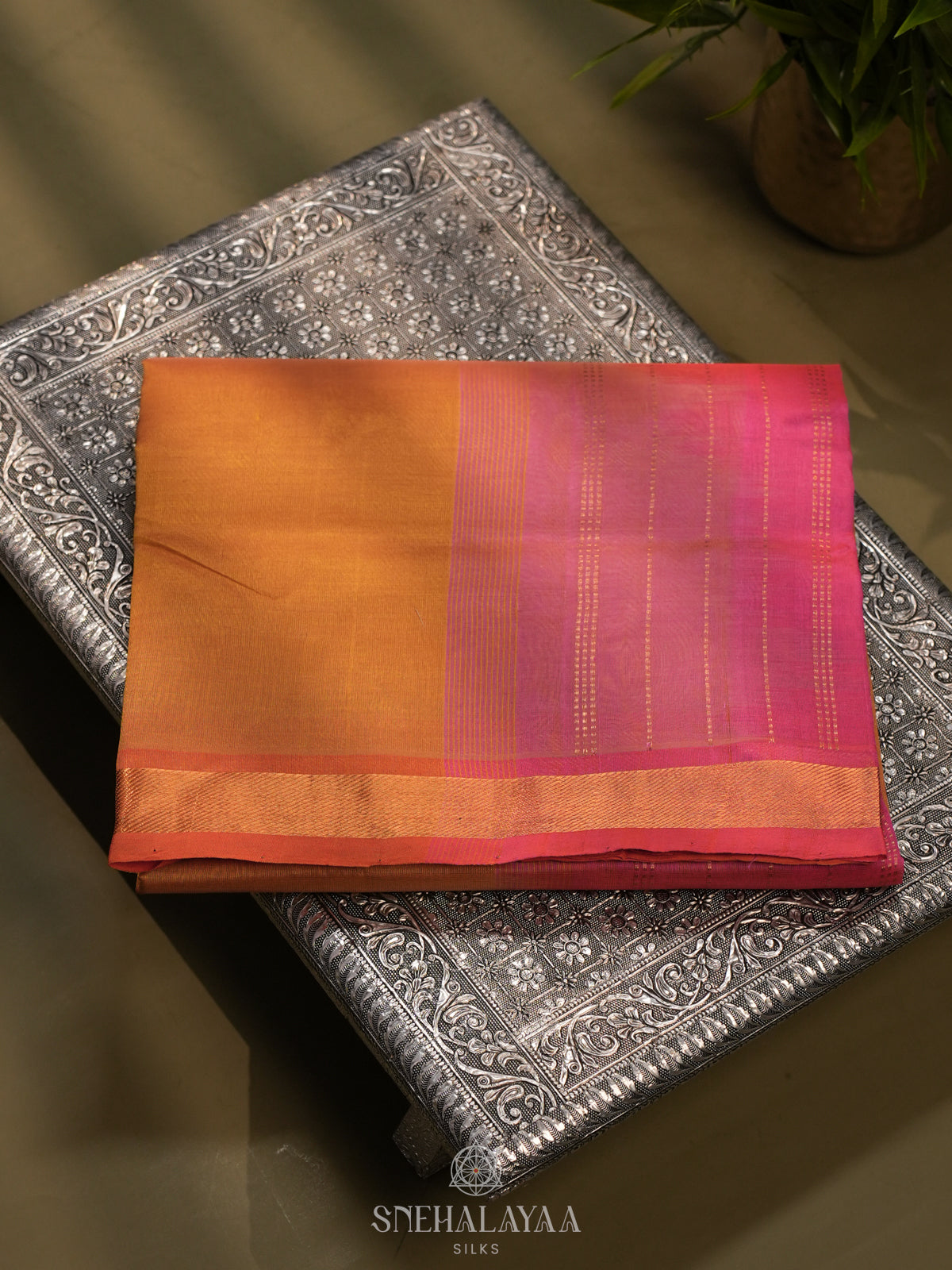 Mango Yellow Kanchi Silk Cotton Saree