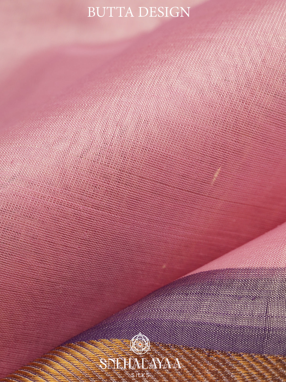 Baby Pink Kanchi Silk Cotton Saree