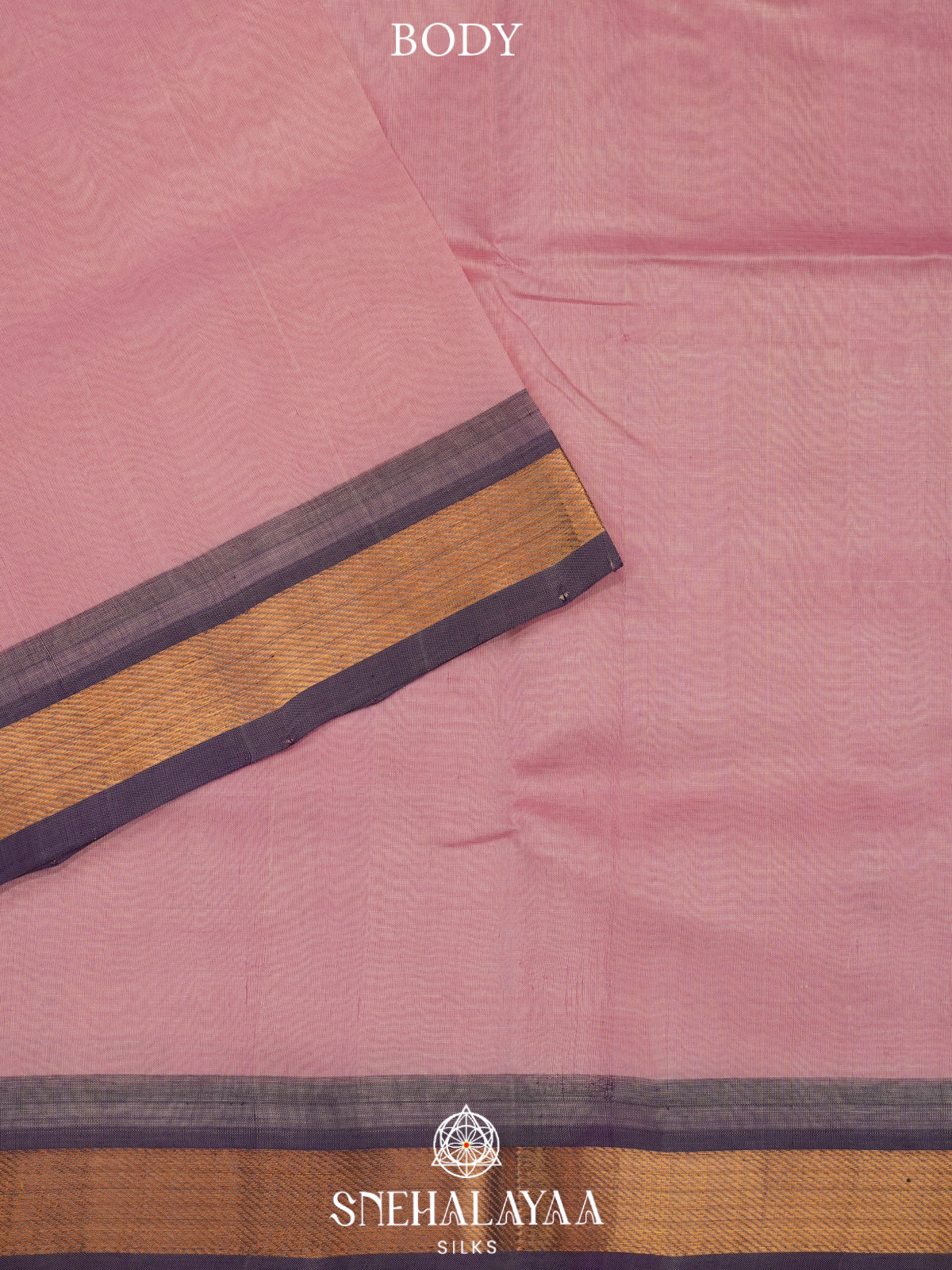 Baby Pink Kanchi Silk Cotton Saree