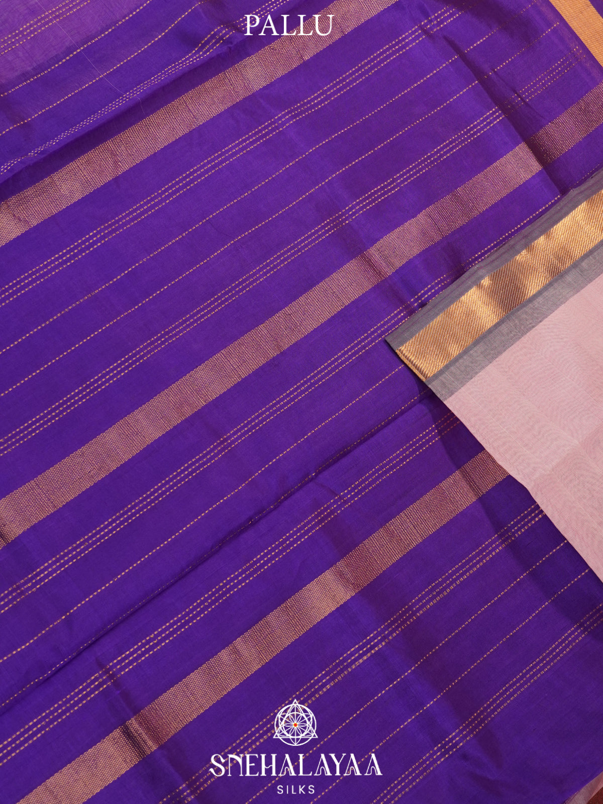 Baby Pink Kanchi Silk Cotton Saree
