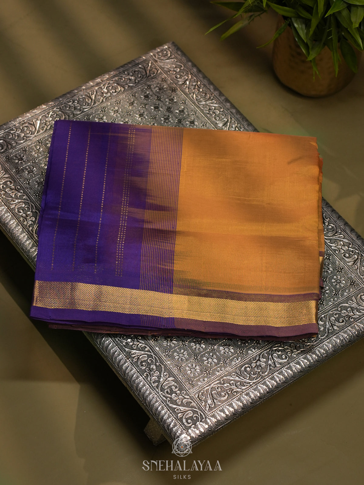 Yellow Kanchi Silk Cotton Saree