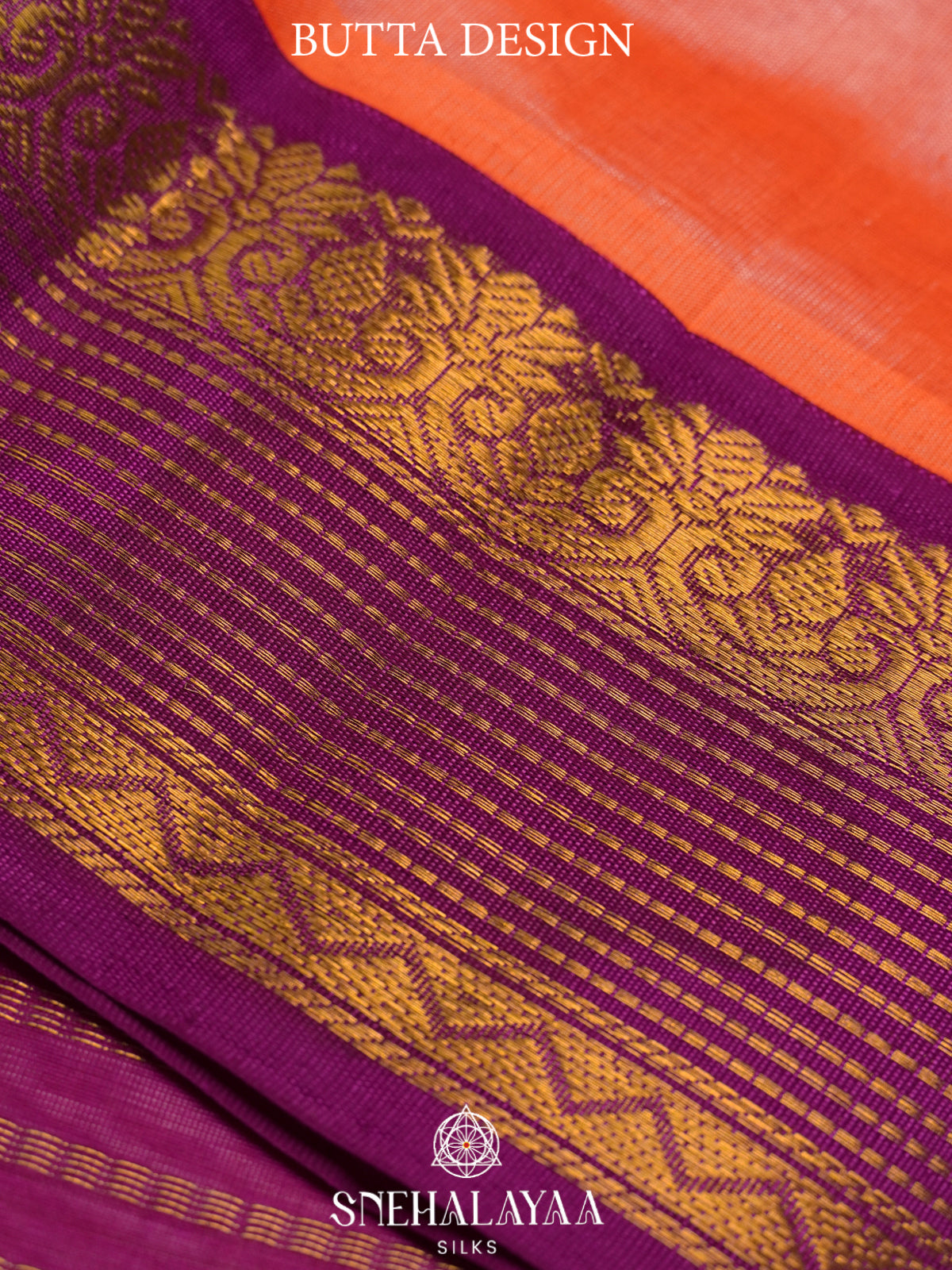 Peach Kanchi Silk Cotton Saree