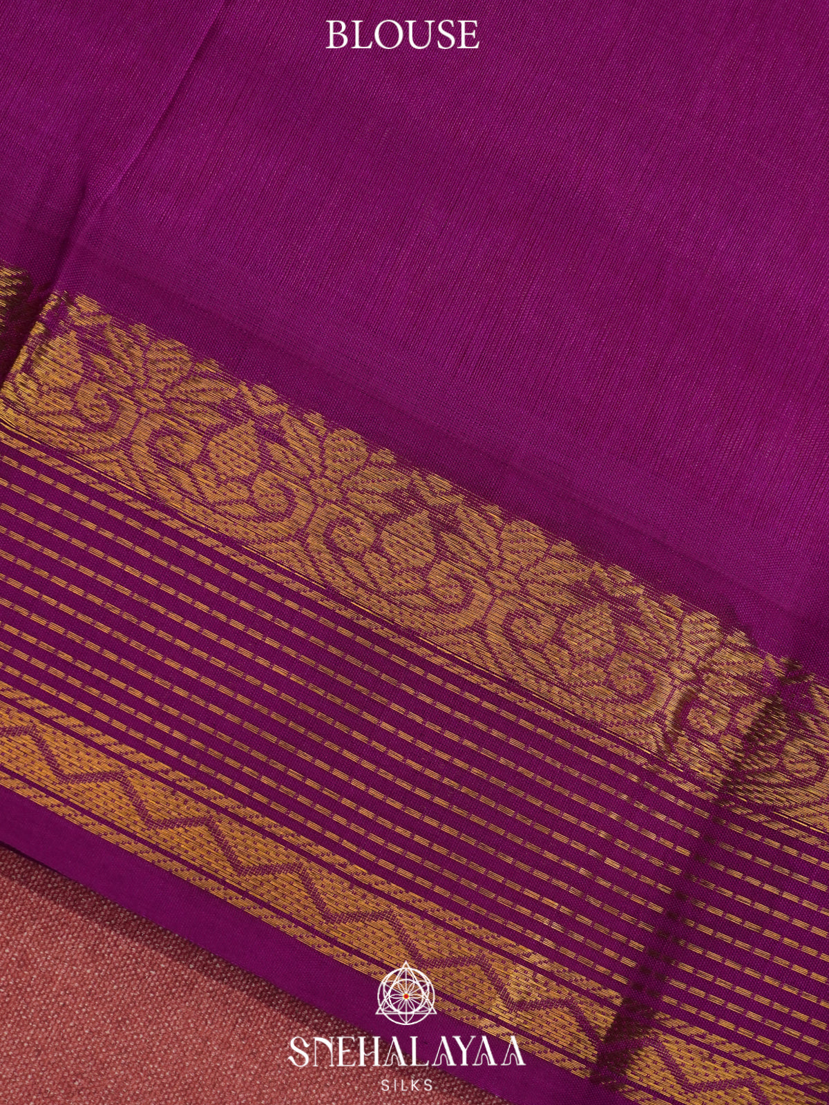 Peach Kanchi Silk Cotton Saree
