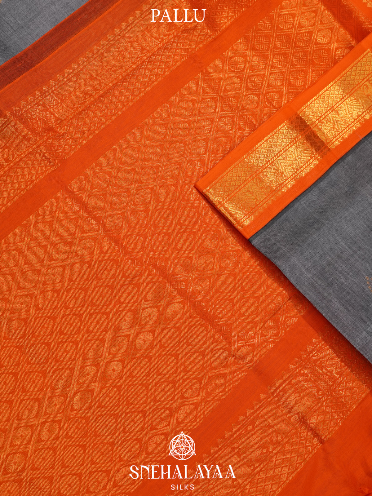 Grey Kanchi Silk Cotton Saree