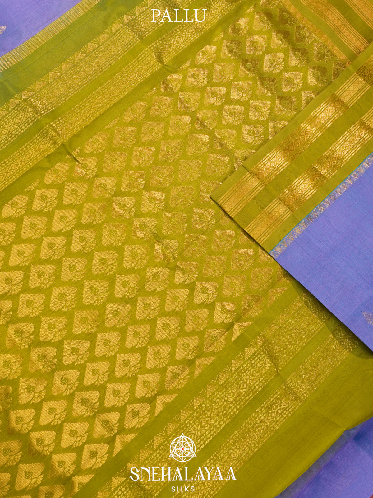 Lavender Kanchi Silk Cotton Saree
