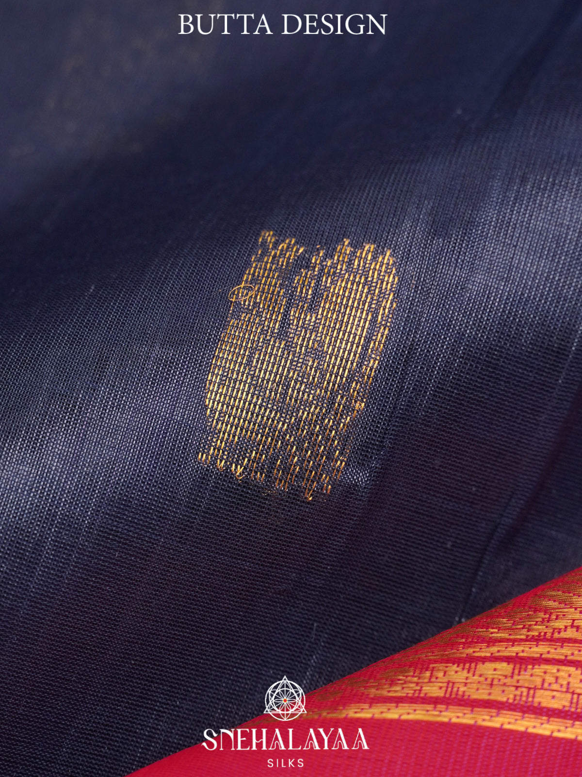 Ink Blue Kanchi Silk Cotton Saree