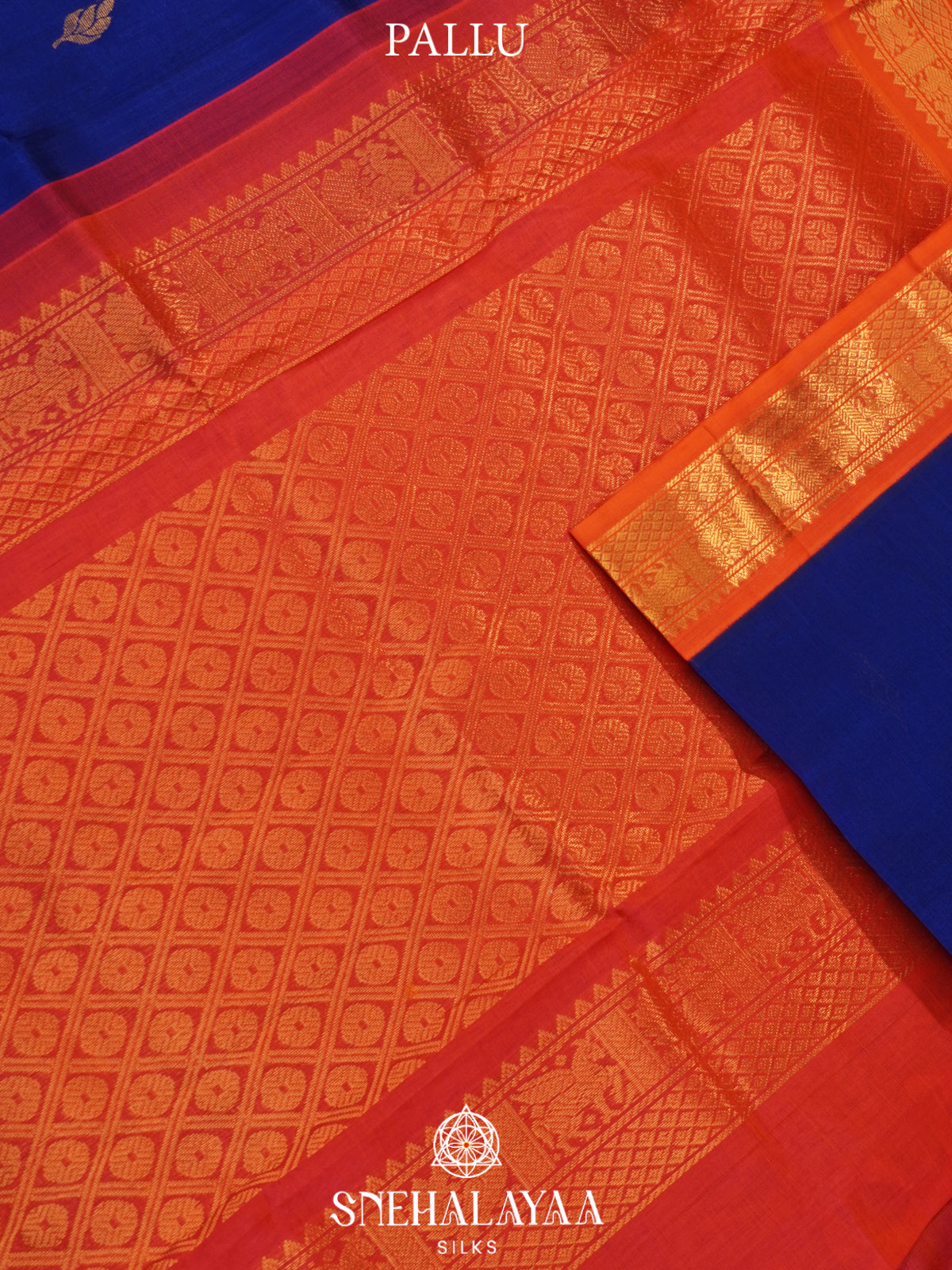 Royal Blue Kanchi Silk Cotton Saree