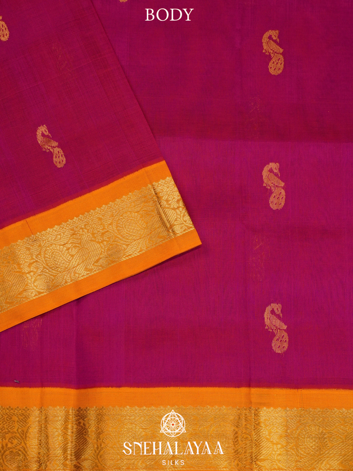 Pink  Kanchi Silk Cotton Saree