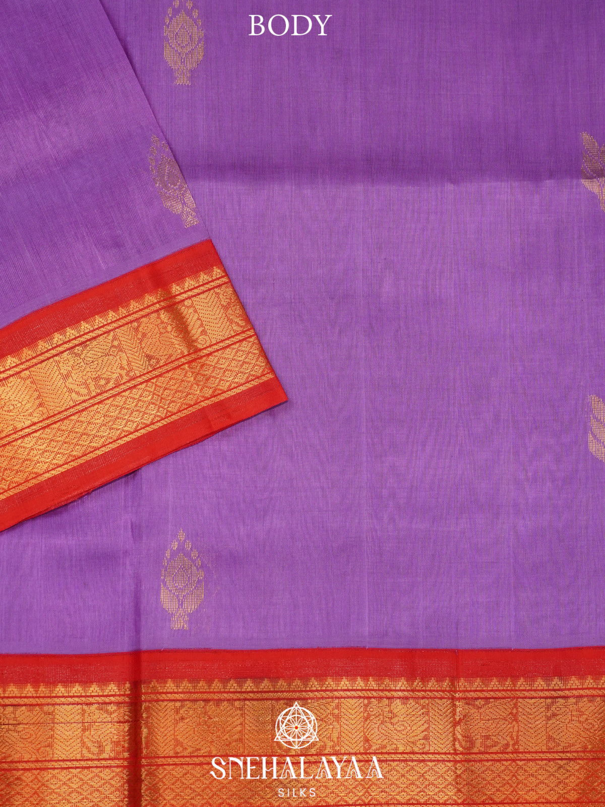 Lilac Kanchi Silk Cotton Saree