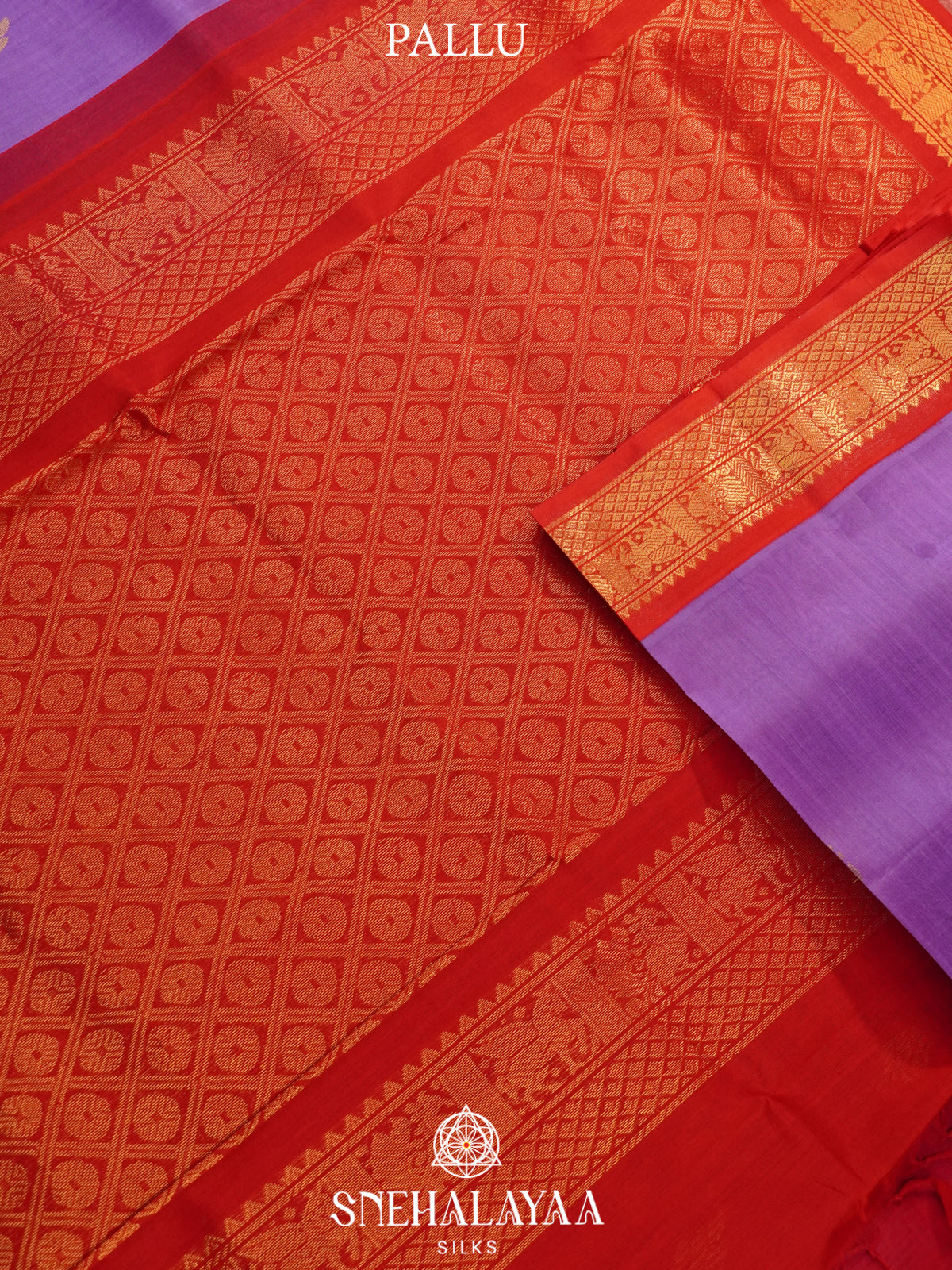 Lilac Kanchi Silk Cotton Saree