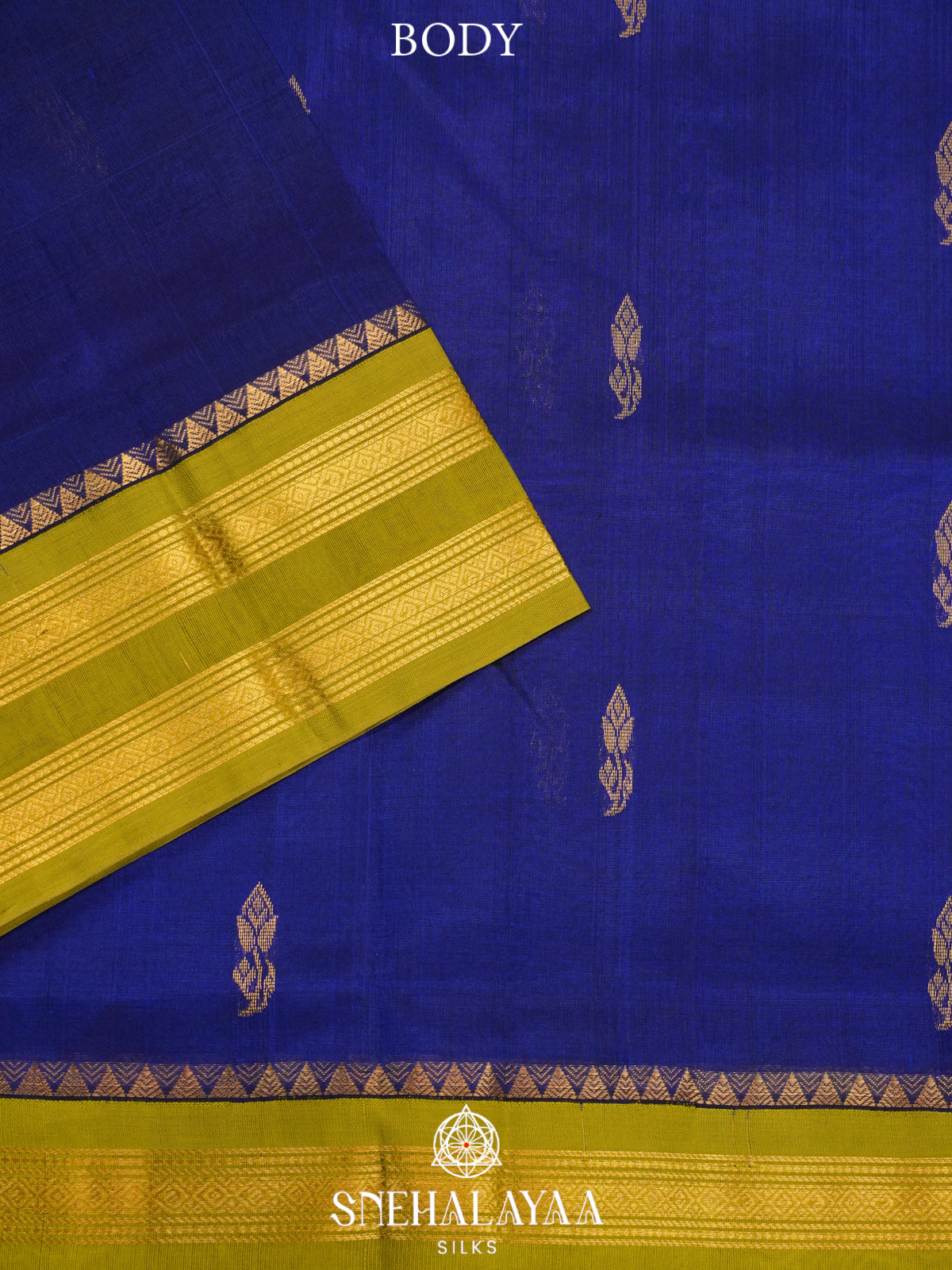 Royal Blue Kanchi Silk Cotton Saree
