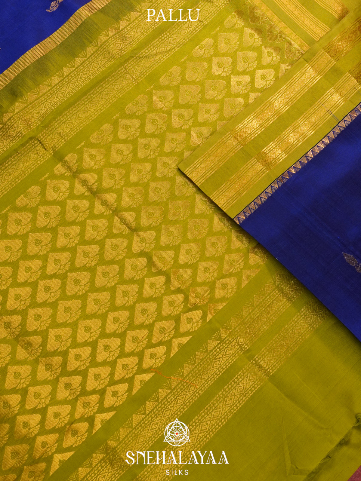Royal Blue Kanchi Silk Cotton Saree
