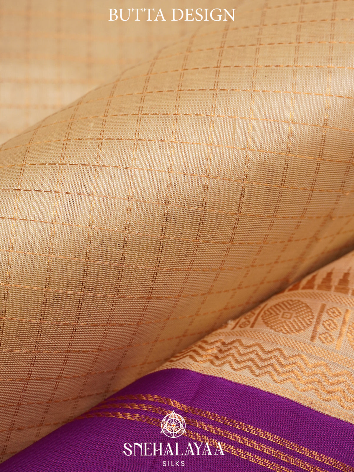 Cream Kanchi Silk Cotton Saree
