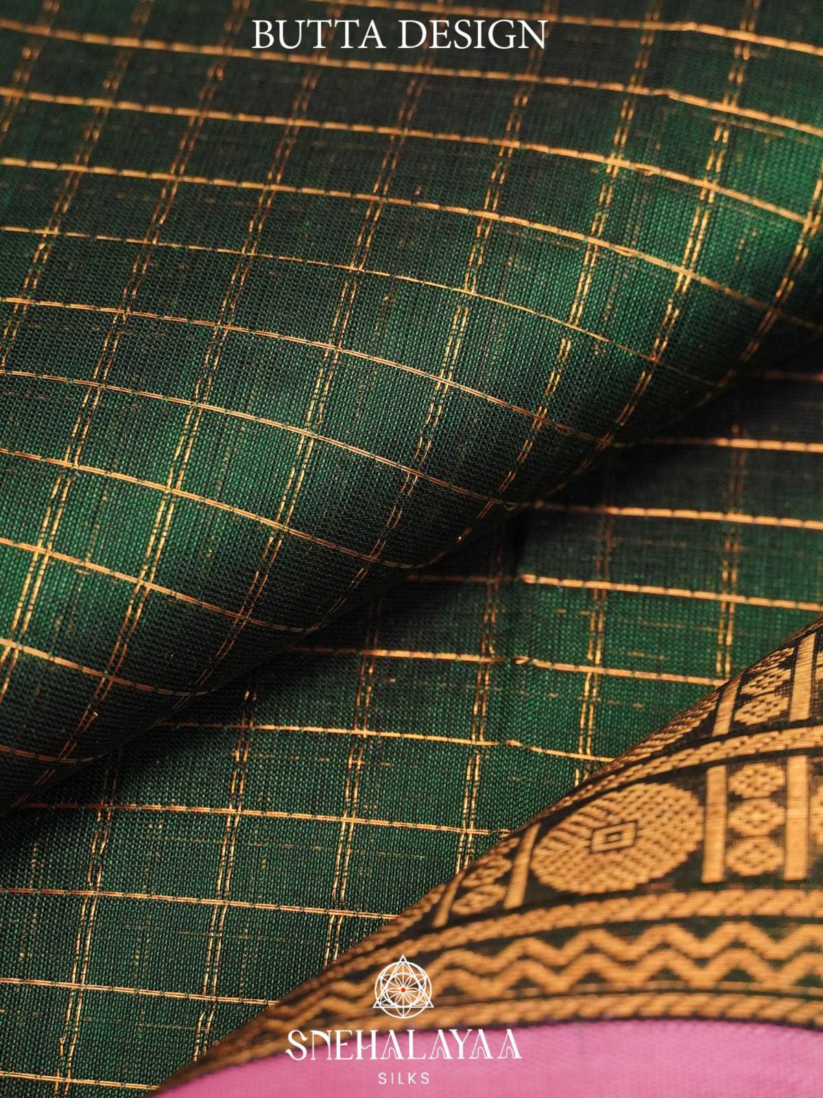 Forest Green Kanchi Silk Cotton Saree