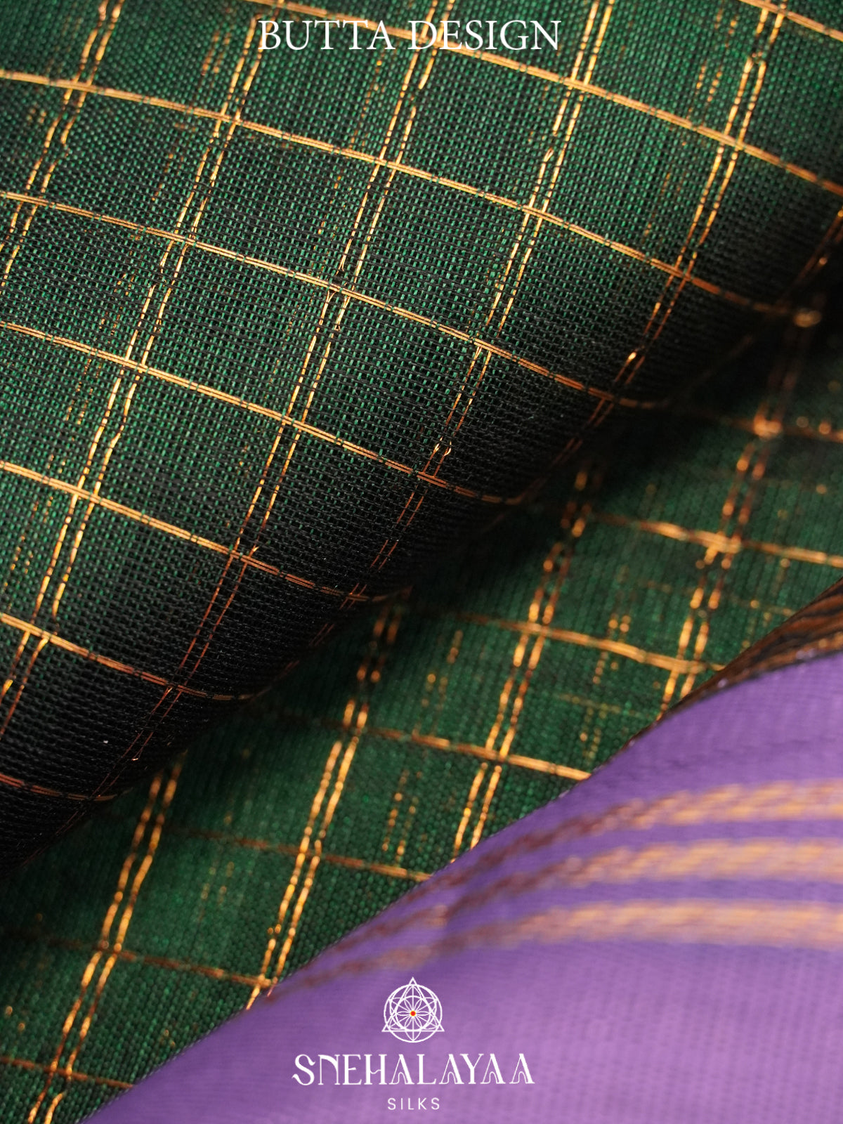 Forest Green Kanchi Silk Cotton Saree
